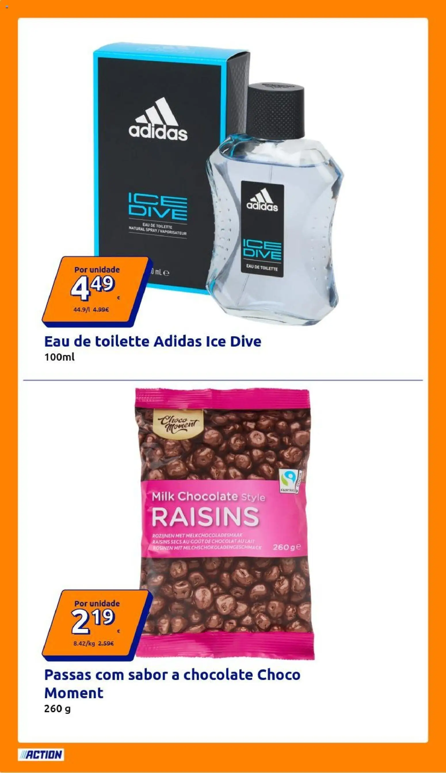 Action folheto │ válido de 07/10/2026 | Página: 2 | Produtos: Passas, Eau de toilette, Chocolate