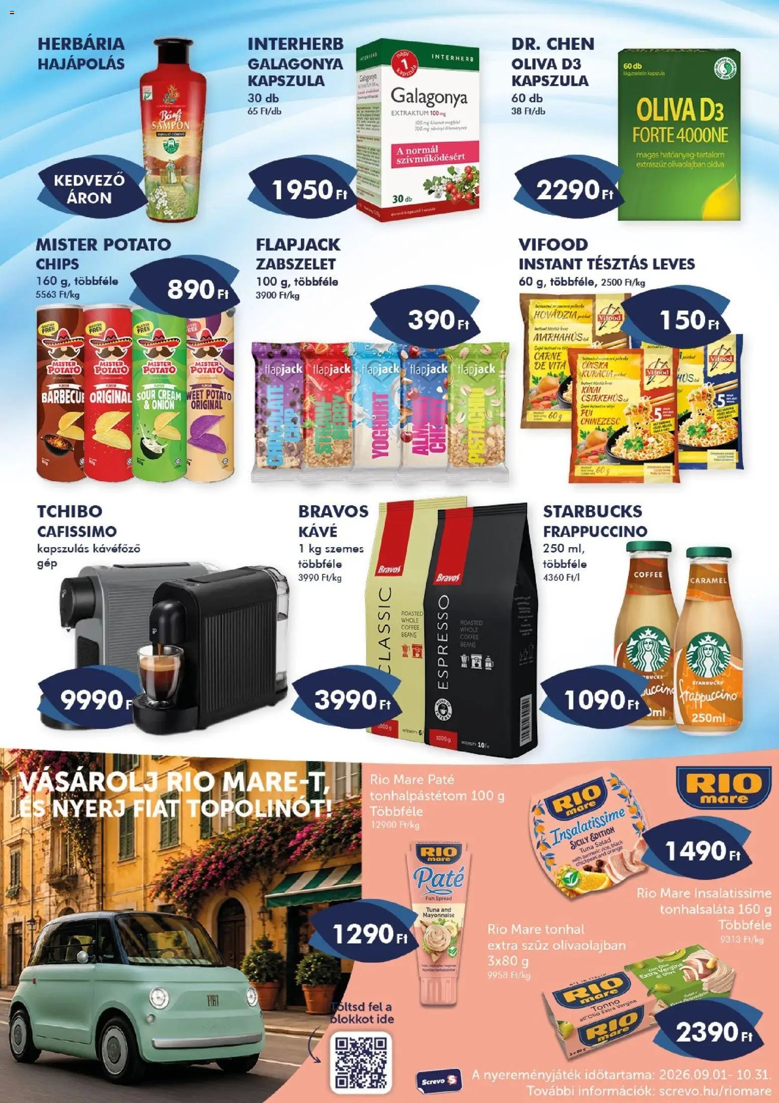 Azur akciós ujság - amely érvényes a következő dátumtól: 2026.09.03. | Oldal: 6 | Termékek: Chips, Kávéfőző, Sampon, Kávé