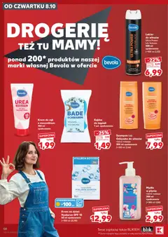 Náhled letáku Kaufland Polsko leták od 08.10.2026 | Strana: 58 | Produkty: Mýdlo, Krém, Bevola, Drogerie