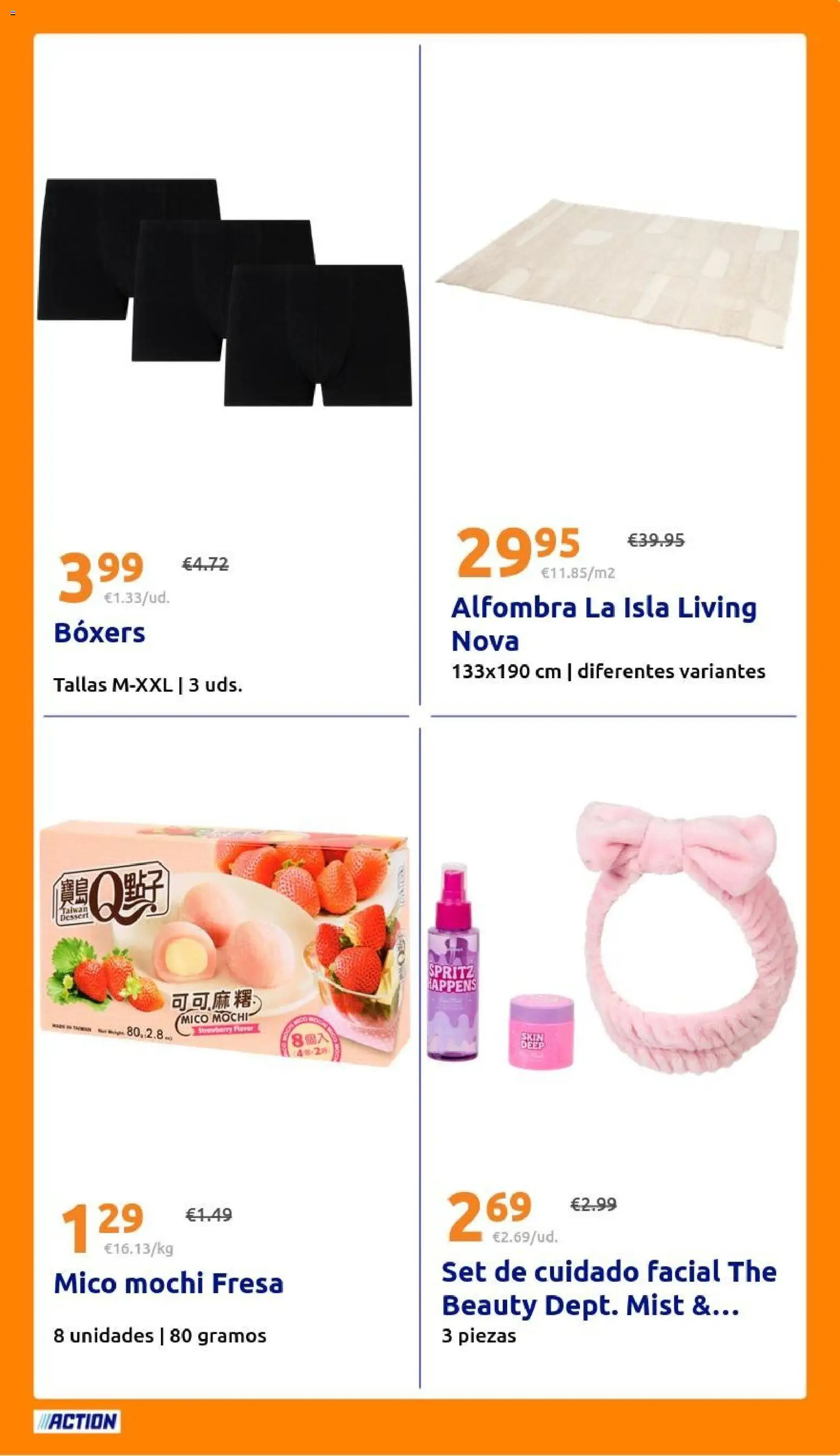 Action folleto │ válido desde el 19/08/2026 | Página: 31 | Productos: Mochi, Boxers, Alfombra