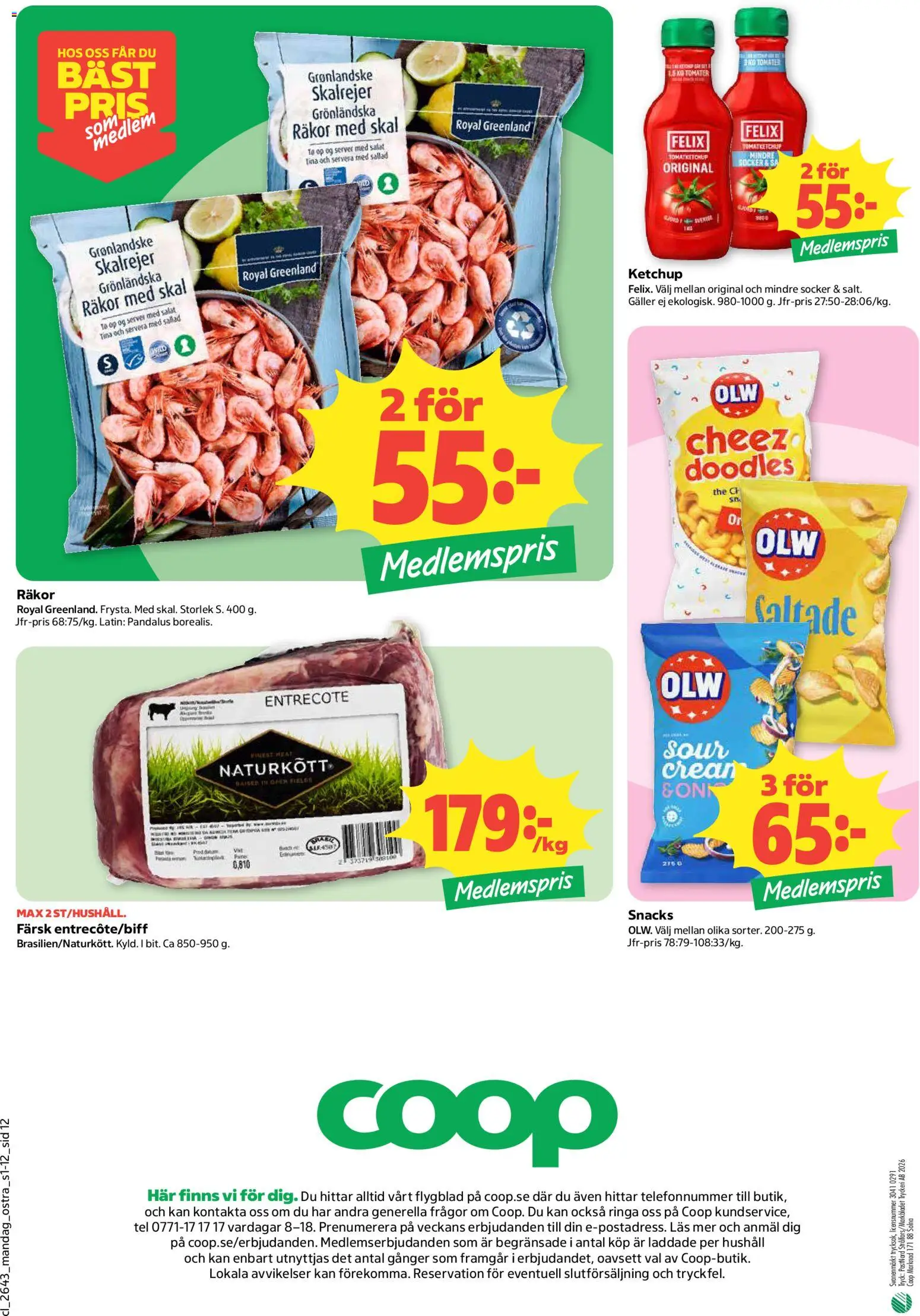 Coop Daglivs reklamblad aktuell från 19/10/2026 | Sida: 12