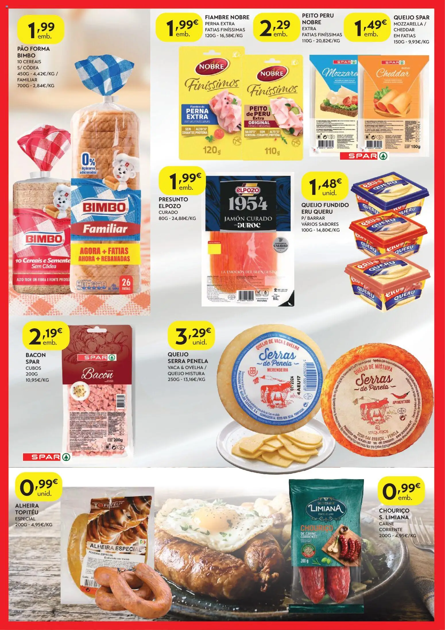 Spar - folheto │ válido de 01/09/2026 | Página: 2 | Produtos: Queijo fundido, Queijo, Chouriço, Alheira