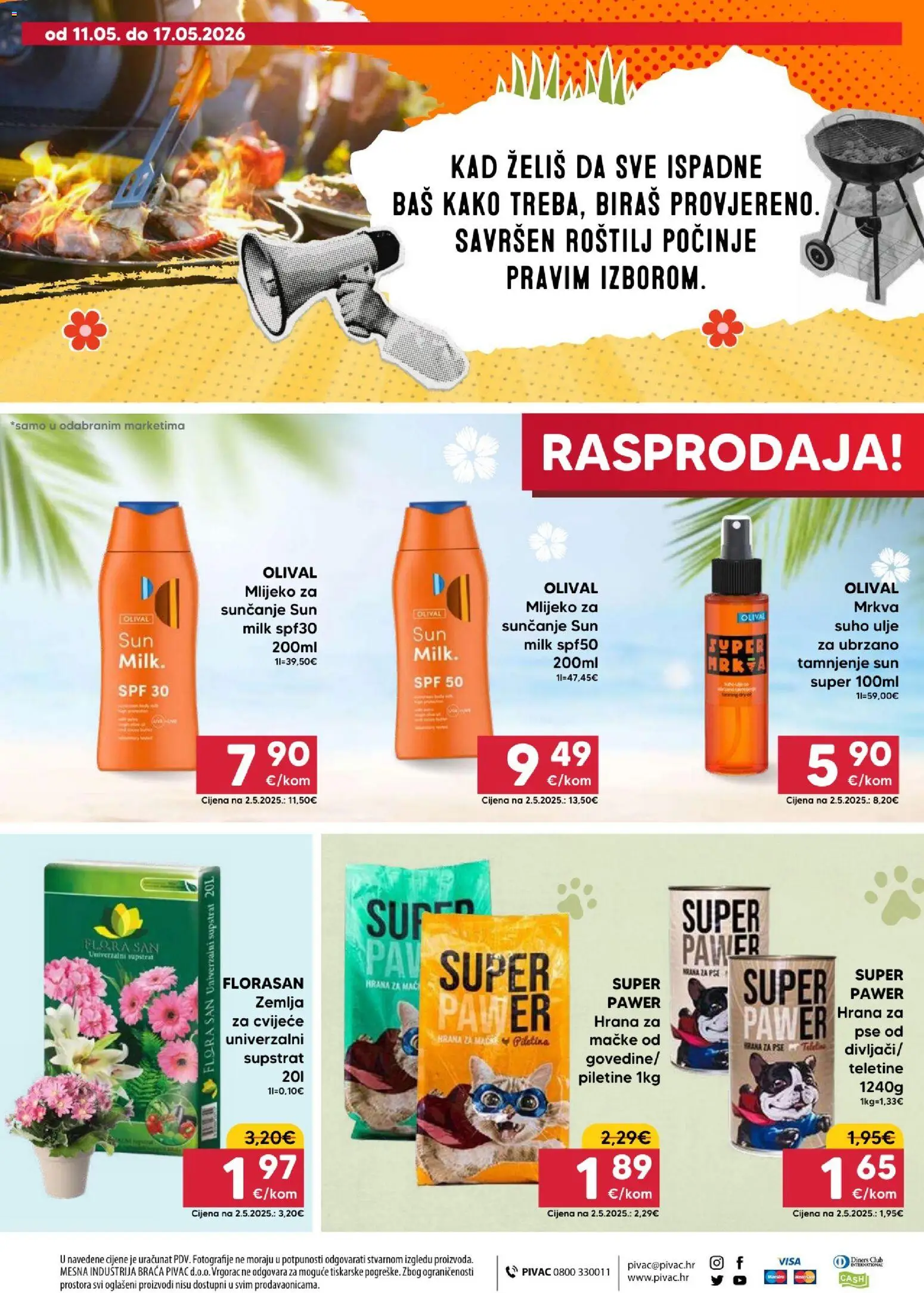 Pivac katalog | vrijedi od 11.05.2026 | Stranica: 16 | Proizvodi: Roštilj, Cvijeće, Mlijeko, Ulje