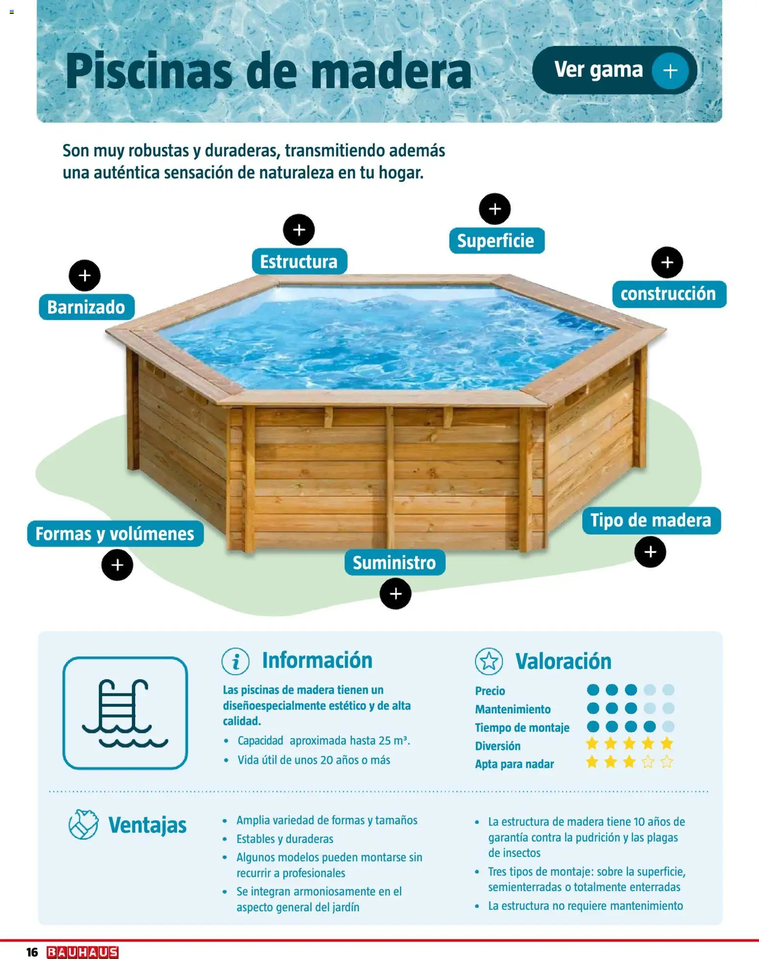 Bauhaus Piscinas 2026 │ válido desde el 01.06.2026 | Página: 16 | Productos: General