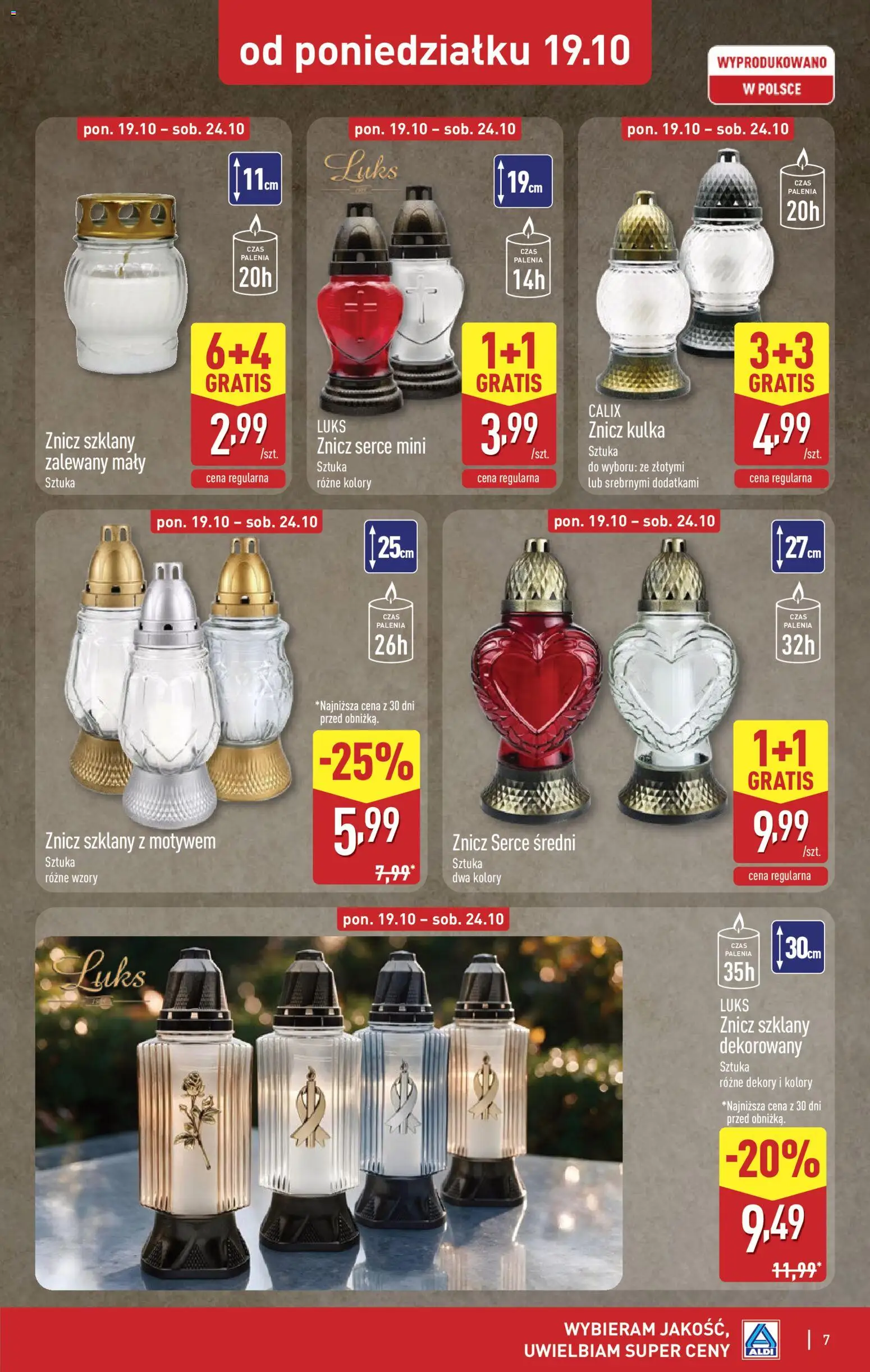 Aldi gazetka - Znicze i stroiki od 19.10.2026 | Strona: 7