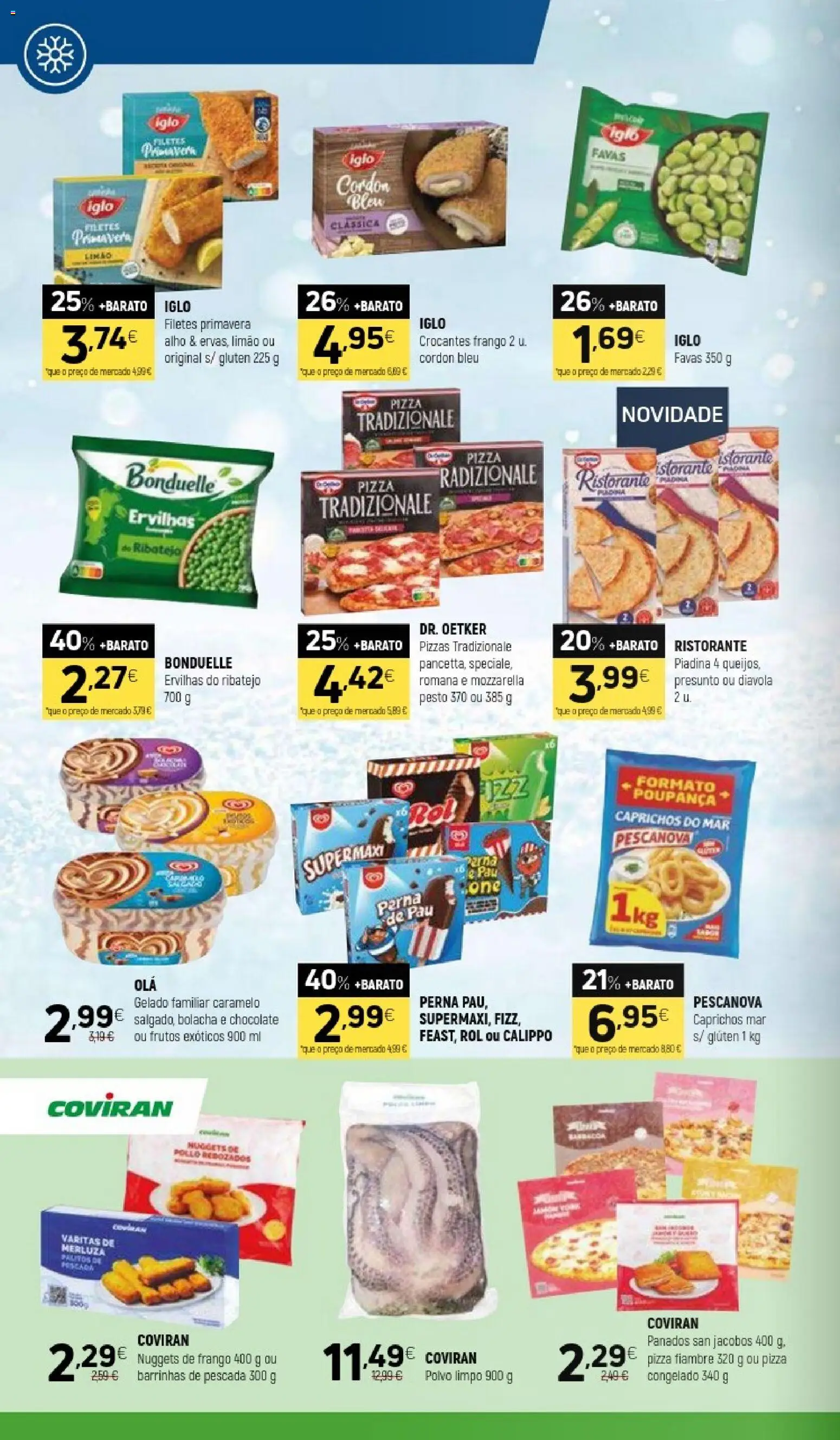 Coviran folheto │ válido de 16.06.2026 | Página: 6 | Produtos: Favas, Gelado, Presunto, Pizza