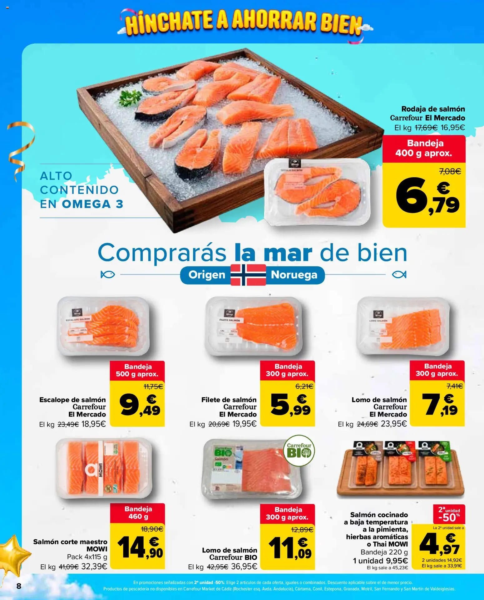 Carrefour Market folleto │ válido desde el 24/09/2026 | Página: 8 | Productos: Salmón, Filete de salmón, Filete, Hierbas