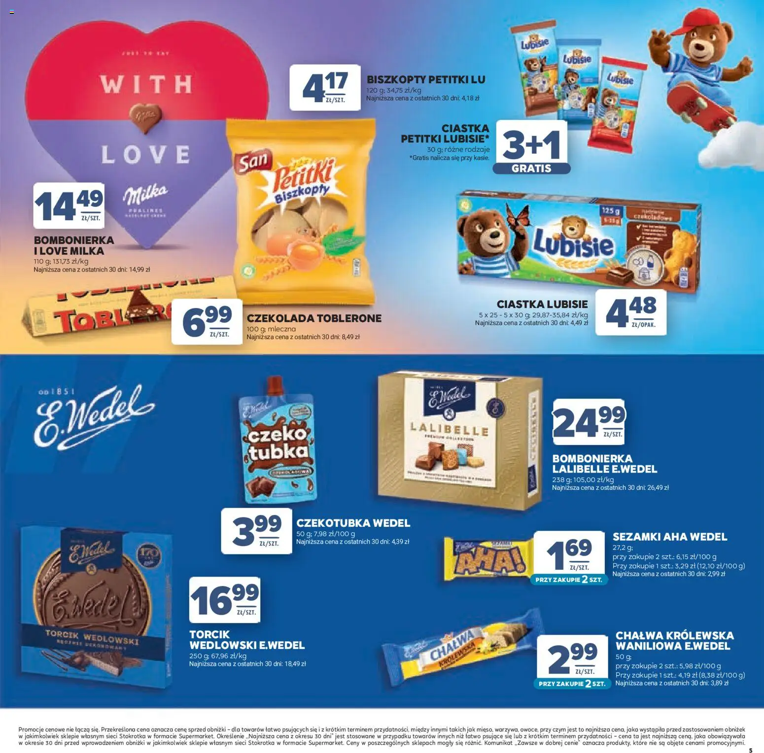 Stokrotka gazetka - Dzień Matki i Dziecka od 21.05.2026 | Strona: 5 | Produkty: Toblerone, Stokrotka, Milka, Torcik wedlowski