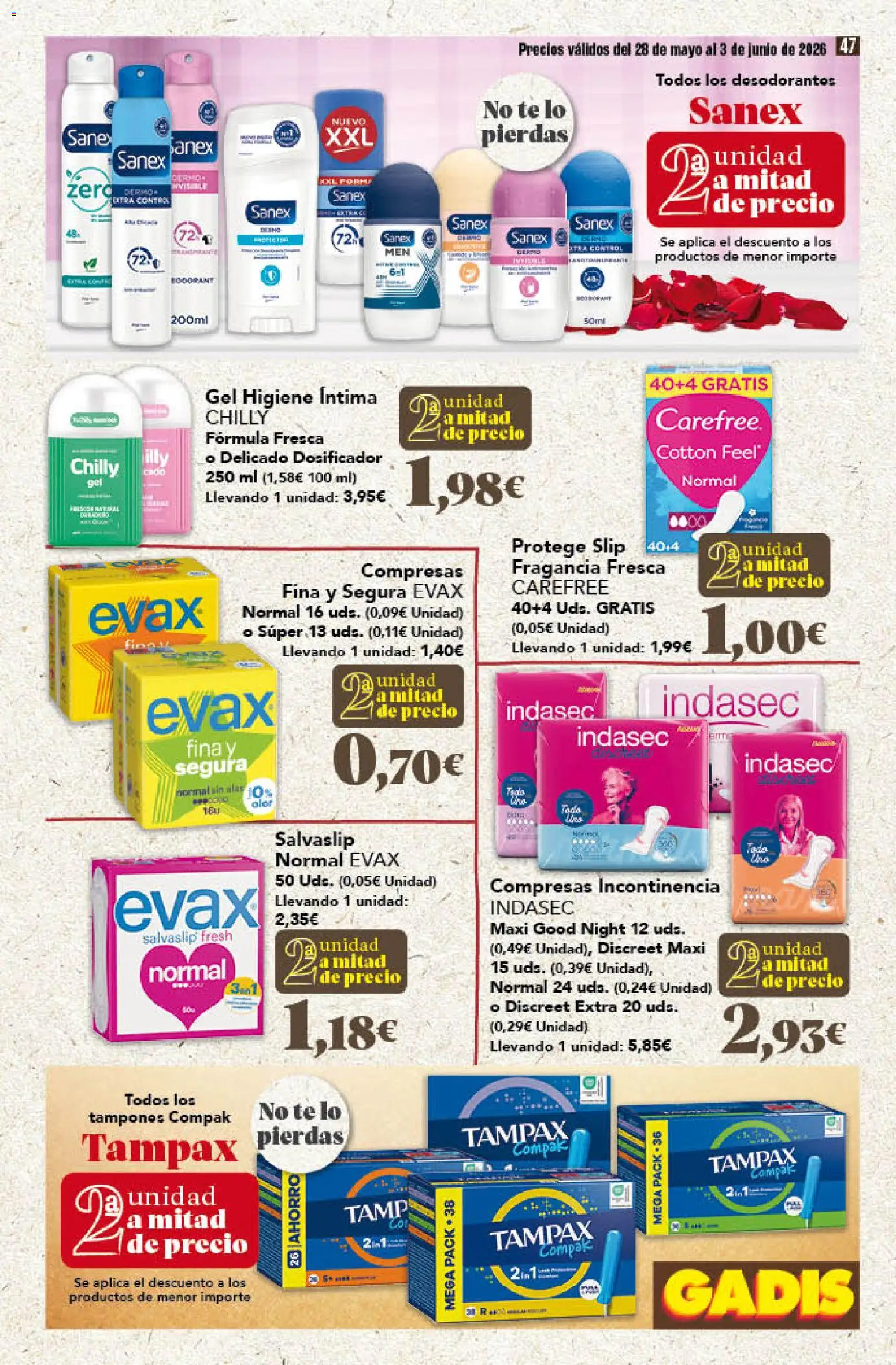 Gadis folleto │ válido desde el 28.05.2026 | Página: 47 | Productos: Fragancia, Βαλσάμικο ξύδι, Té, Γλυφιτζούρι