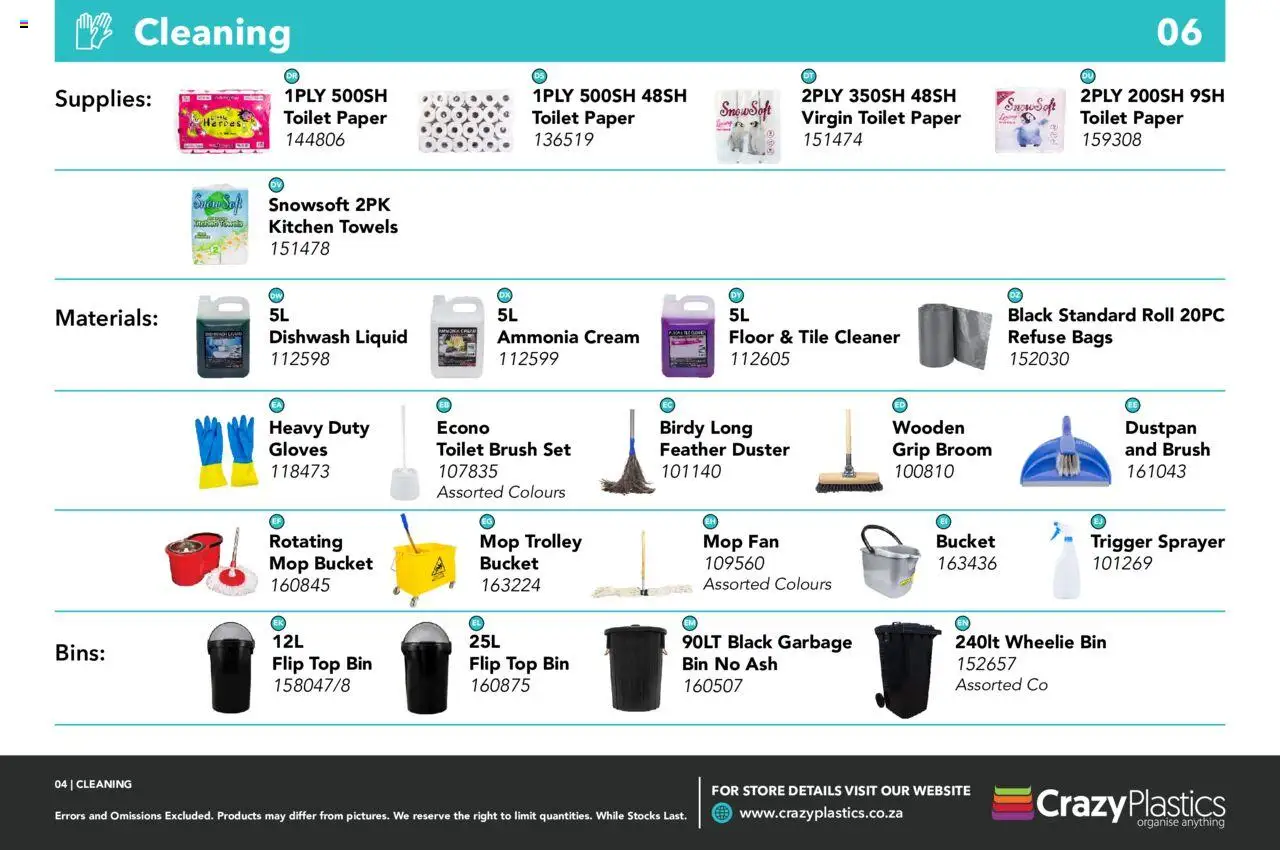 New Crazy Plastics catalogue – valid from 01/04/2024 | Page: 6 | Products: Toilet, Broom, Brush, Paper
