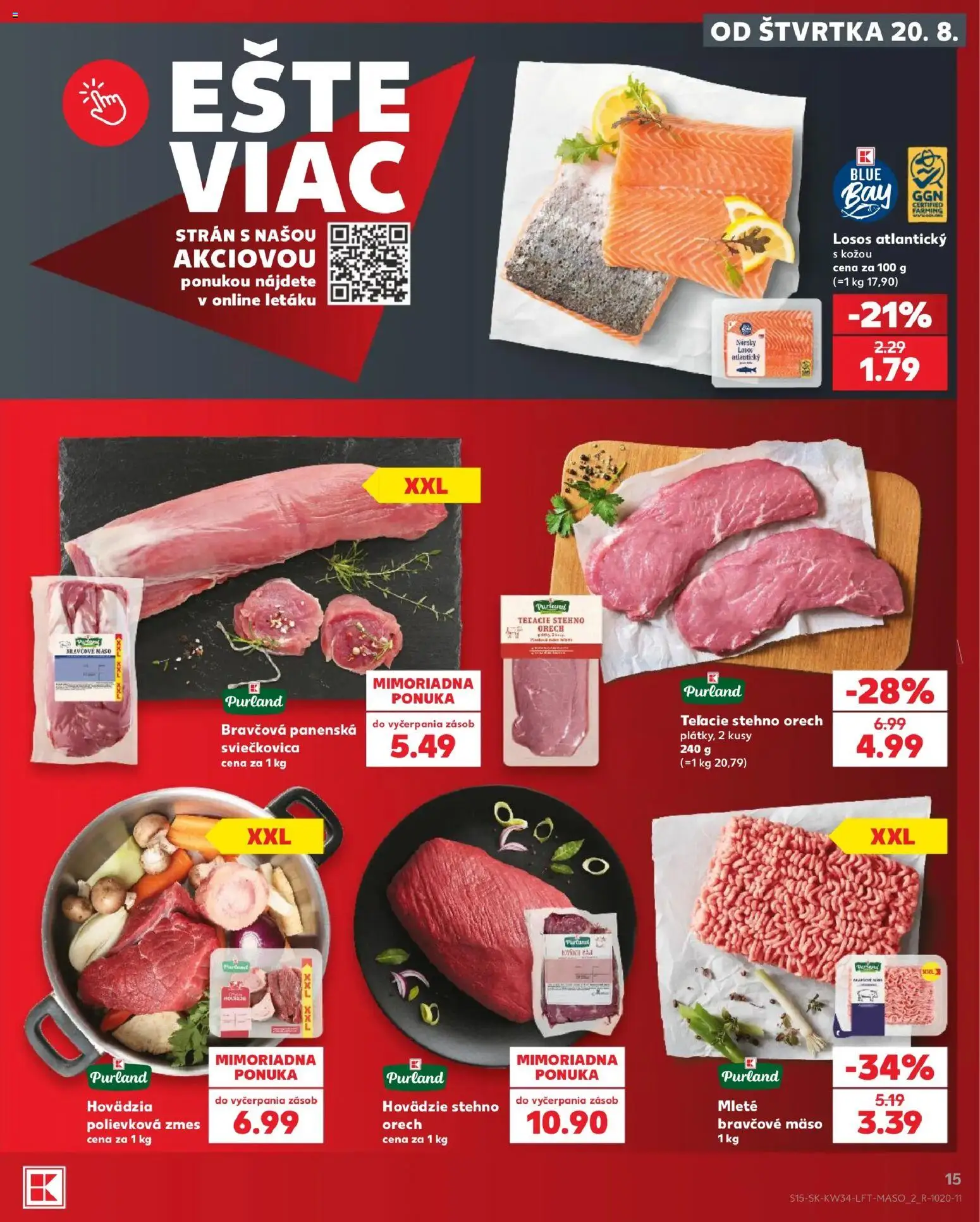 Kaufland SK akciós ujság - amely érvényes a következő dátumtól: 2026.08.20. | Oldal: 15