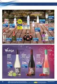 Metro Márkák katalógus 2026/07 - amely érvényes a következő dátumtól: 2026.07.16. | Oldal: 12 | Termékek: Tonic, Málna, Rum, Vodka