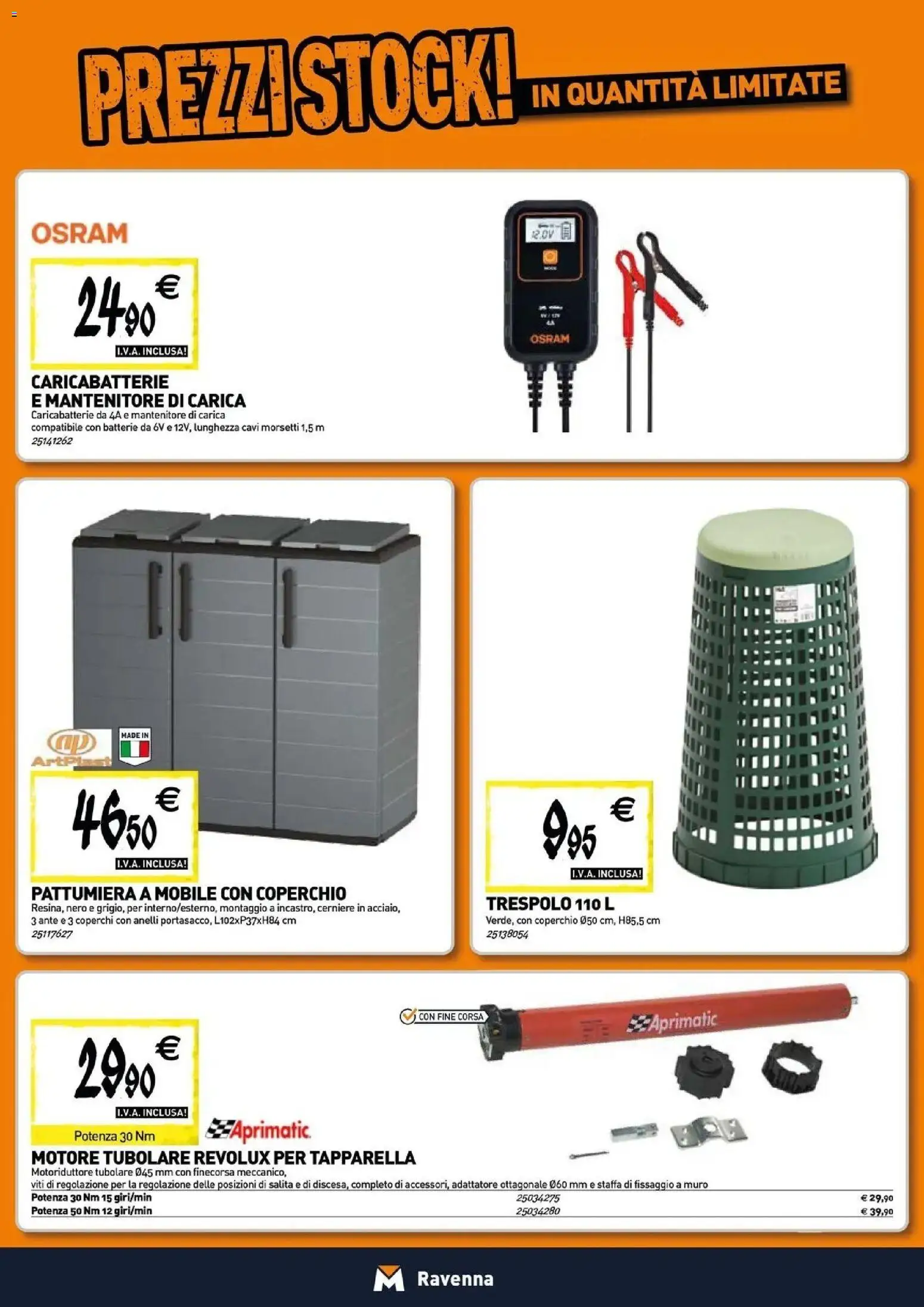 Nuovo TECNOMAT catalogo Ravenna dal 27/08/2026 > offerte anteprima 🛍️ | Pagina: 17 | Prodotti: Coperchio, Adattatore, Batterie, Caricabatterie