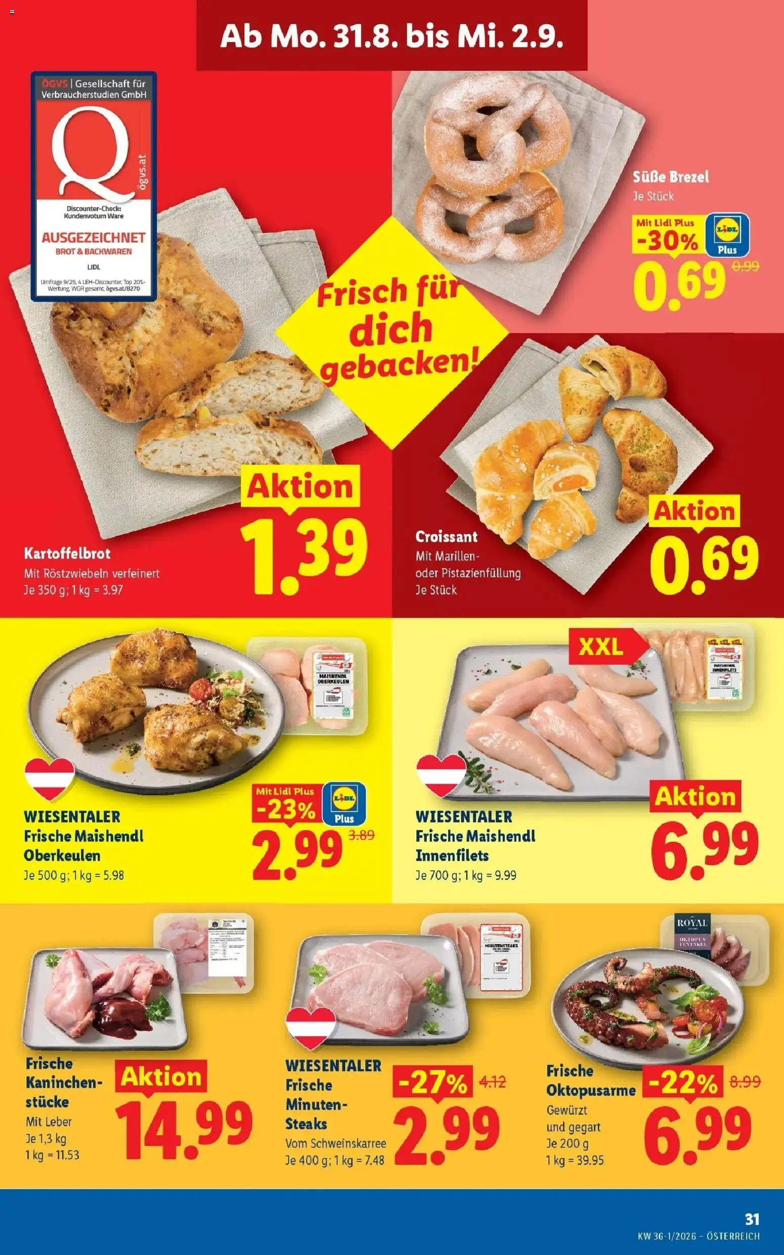 Lidl Flugblatt - Wien ab 23.08.2026 - Angebote ab donnerstag | Seite: 38 | Produkte: Brot