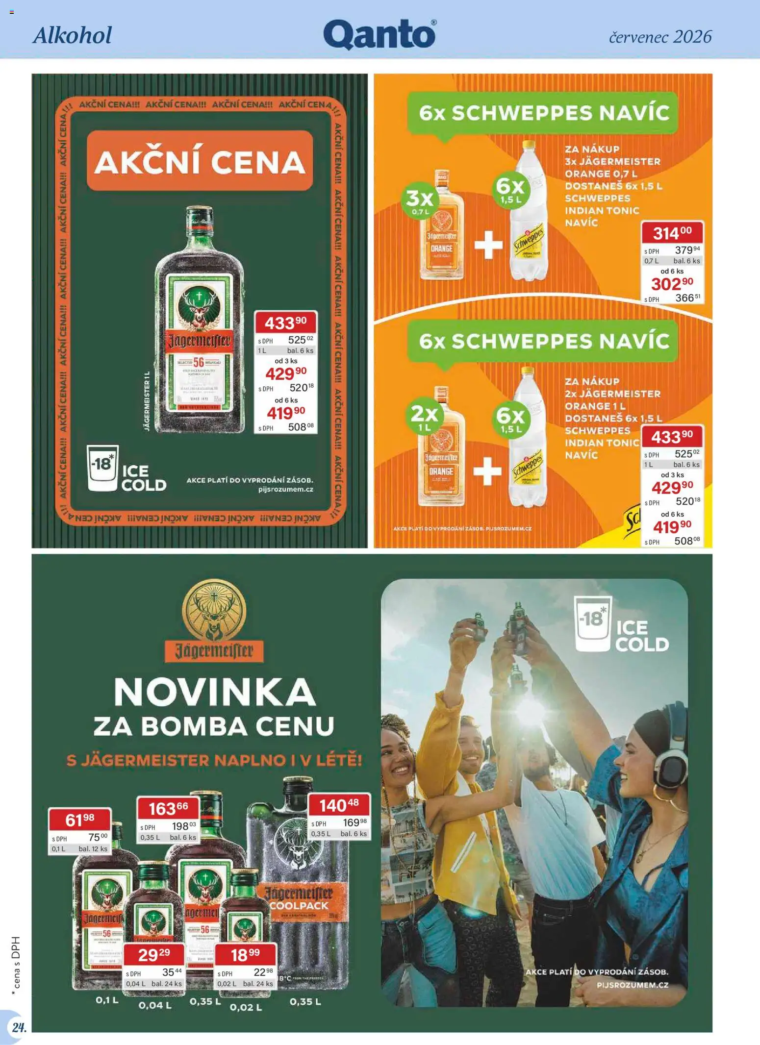 Astur & Qanto leták - Velkoobchod 07/2026 od 01.07.2026 | Strana: 24 | Produkty: Jägermeister, Tonic