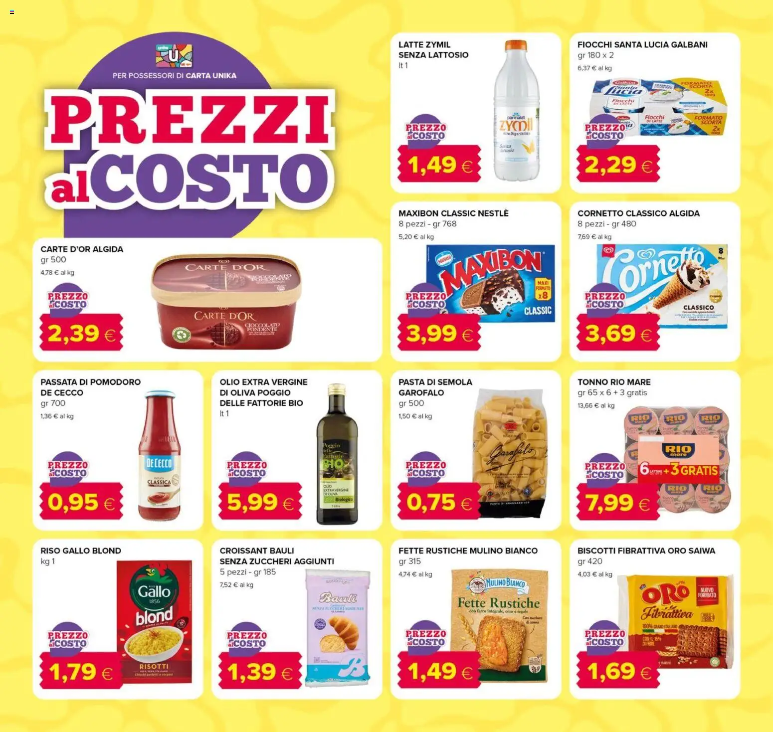 Volantino Oasi del 29/07/2026 | Pagina: 2 | Prodotti: Cioccolato, Fiocchi, Pomodoro, Croissant