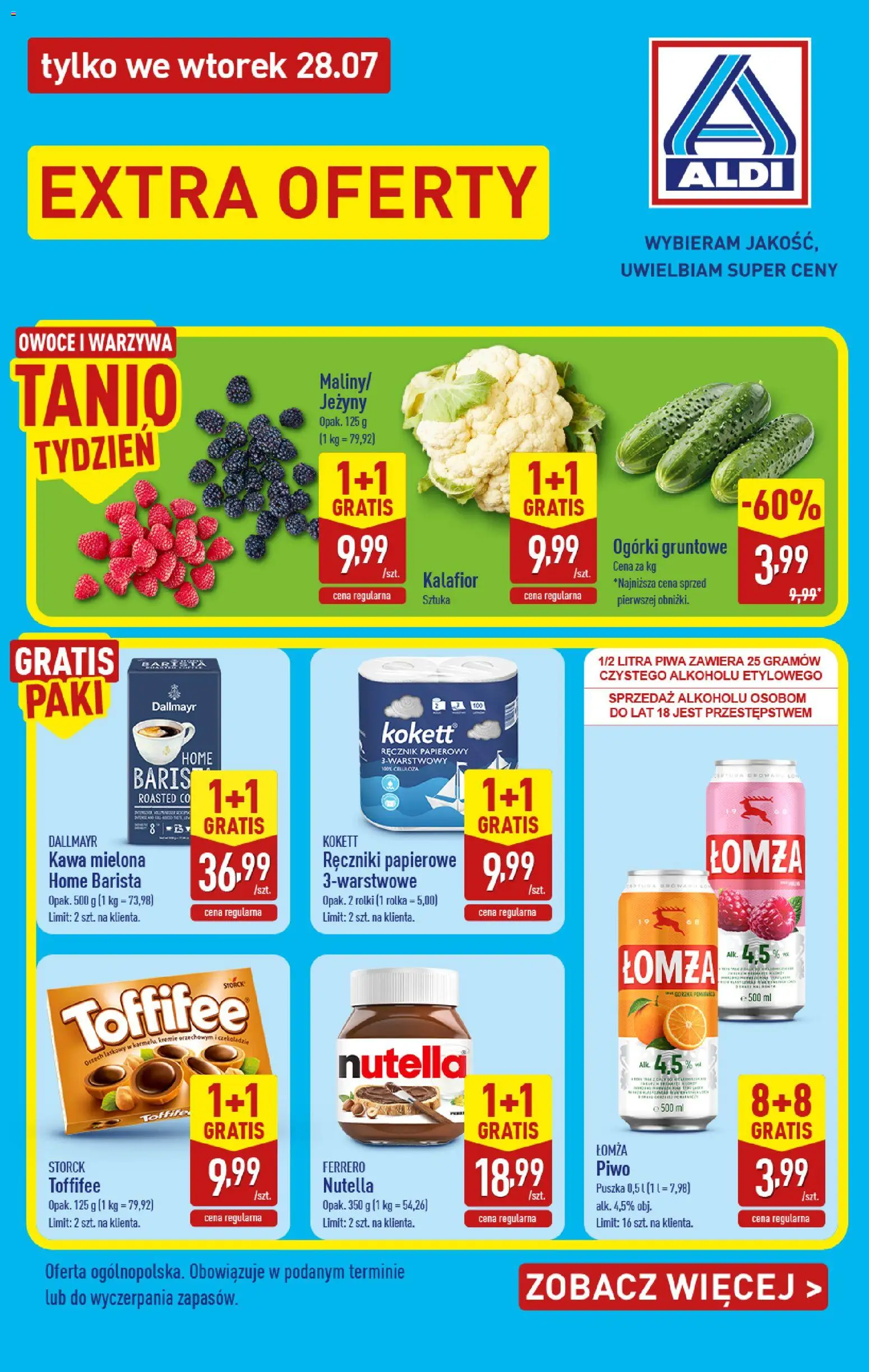 Aldi Polsko leták - Oferta wtorkowa od 28.07.2026 | Strana: 1