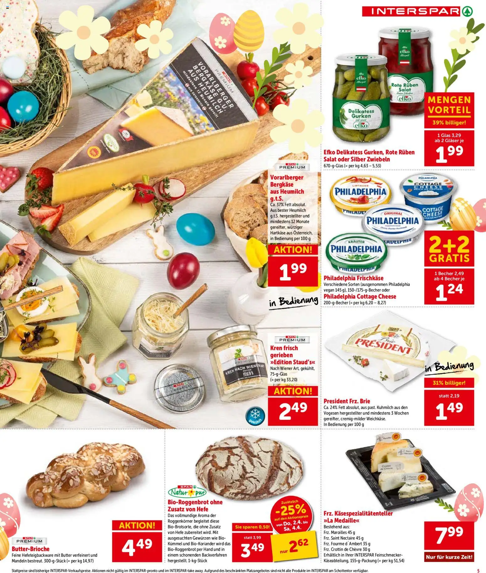 Interspar Flugblatt- Wien gültig ab 31.03.2026 | Seite: 6 | Produkte: Gurken, Salat, Zwiebeln, Butter
