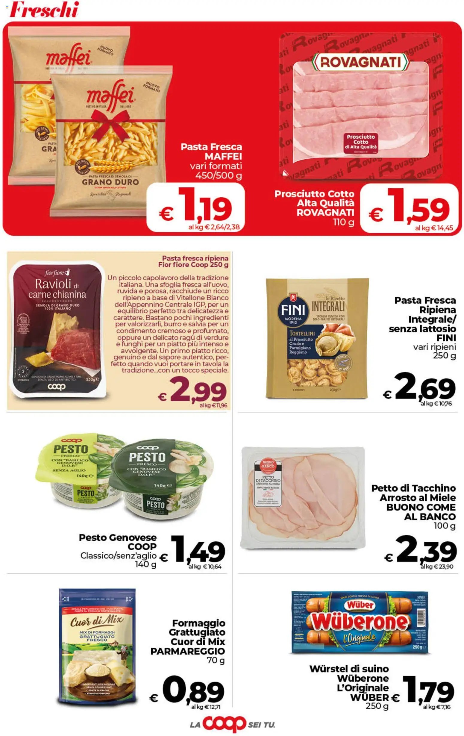 Volantino COOP del 13/10/2026 | Pagina: 8 | Prodotti: Tacchino, Funghi, Ravioli, Petto di tacchino