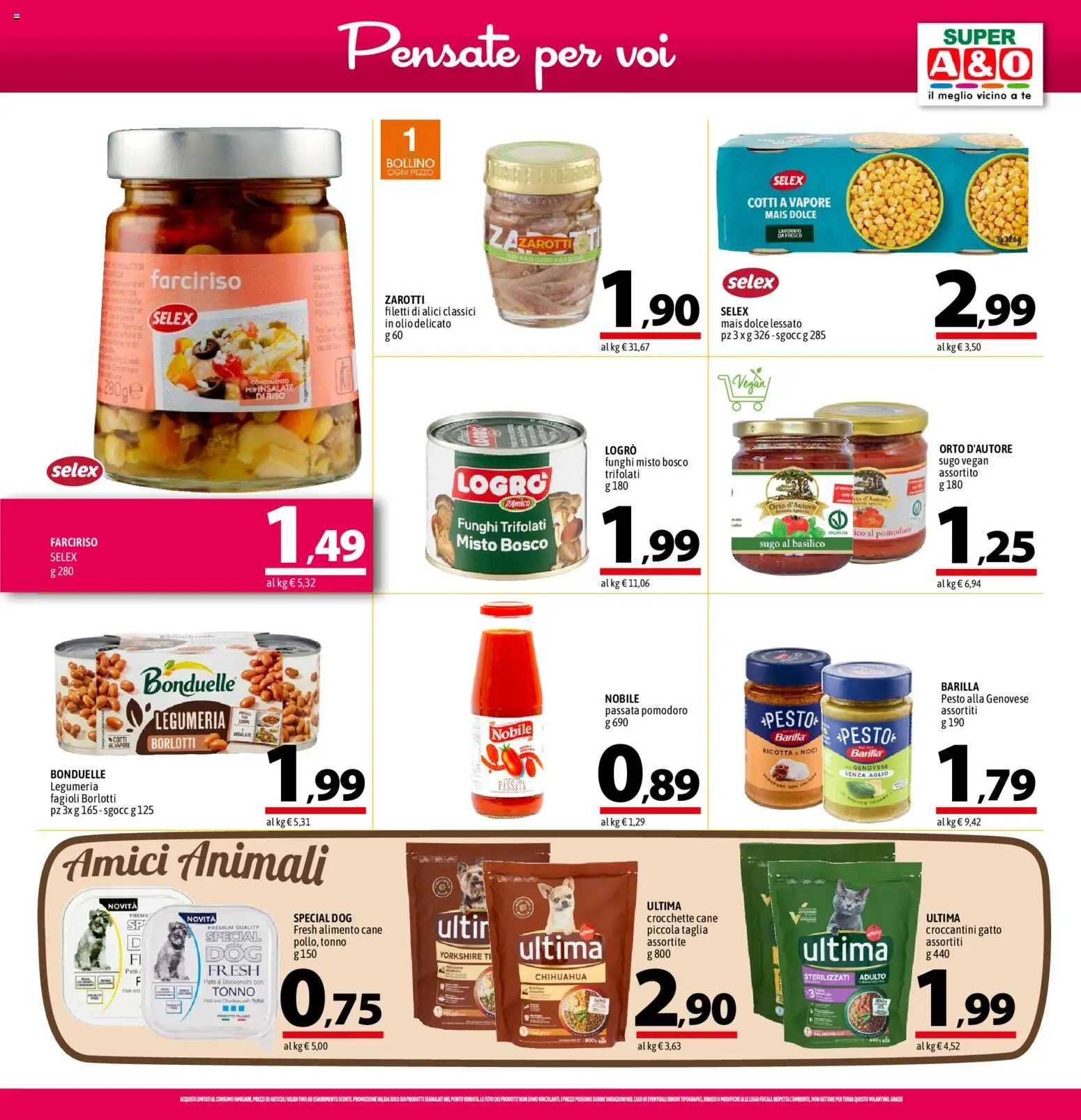 Volantino A&O del 25/06/2026 | Pagina: 9 | Prodotti: Pomodoro, Pesto, Tonno, Alici