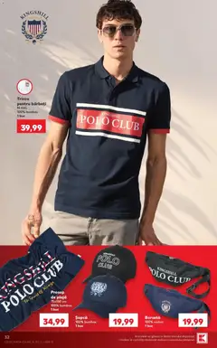 Ofertele Kaufland valabile de la 19.08.2026 | Pagină: 32 | Produse: Șapcă, Tricou pentru barbati, Tricou