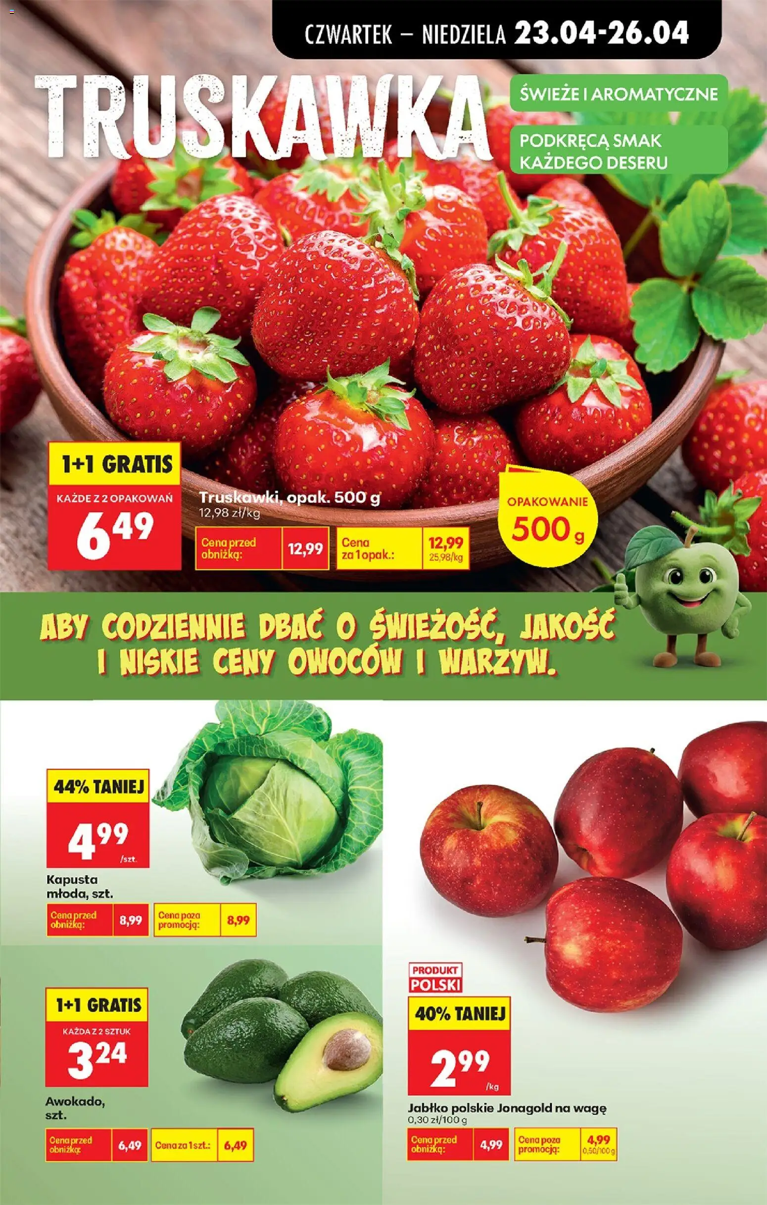 Biedronka gazetka od czwartku od 23.04.2026 | Strona: 37 | Produkty: Kapusta, Awokado