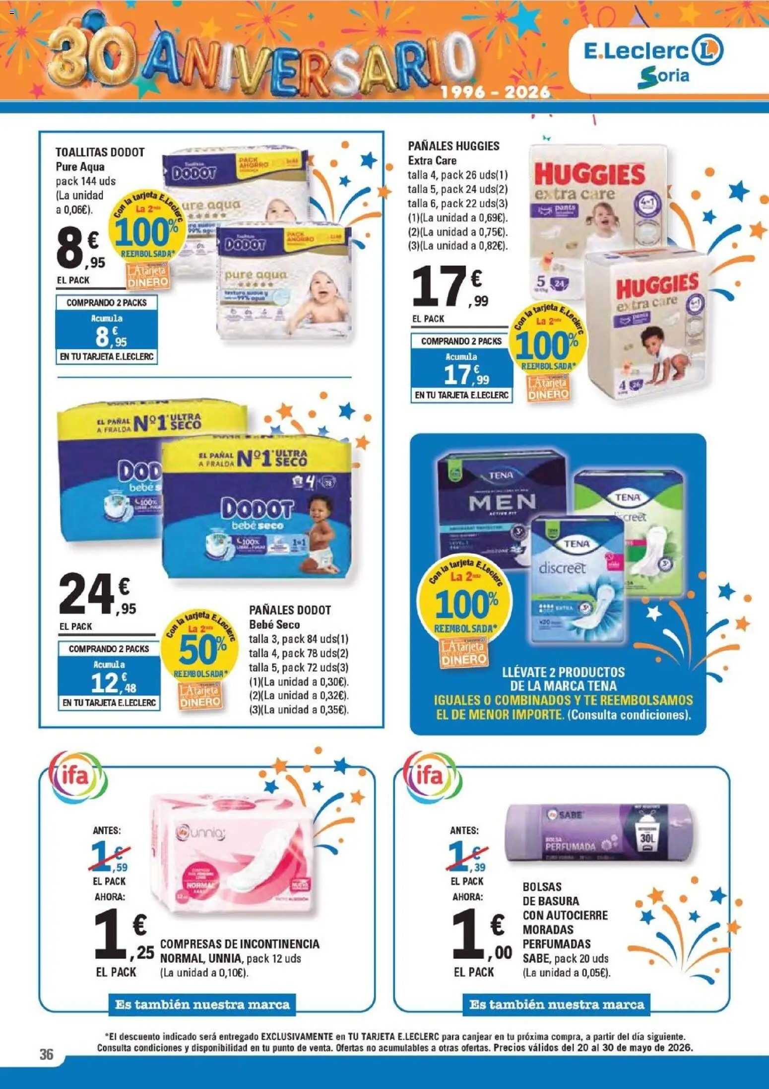 E.Leclerc Soria │ válido desde el 20.05.2026 | Página: 36 | Productos: Té, Bolsa, Γλυφιτζούρι