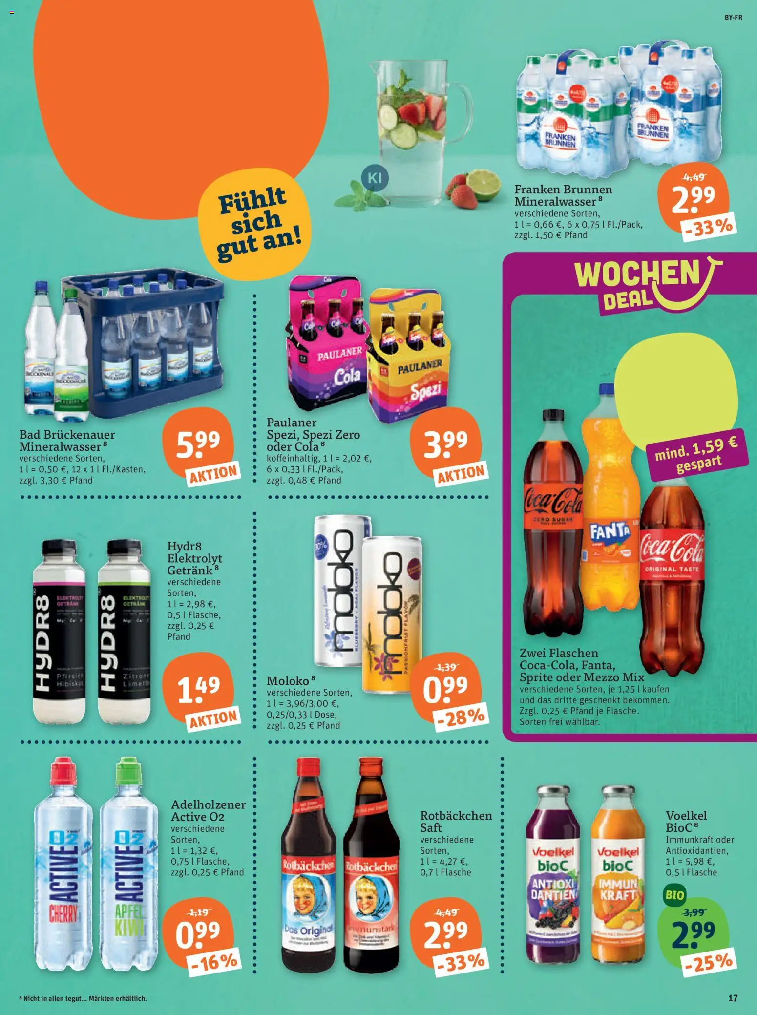 Tegut Prospekt – gültig ab 12.10.2026 | Seite: 19 | Produkte: Mezzo mix, Cola, Saft, Oder mezzo mix