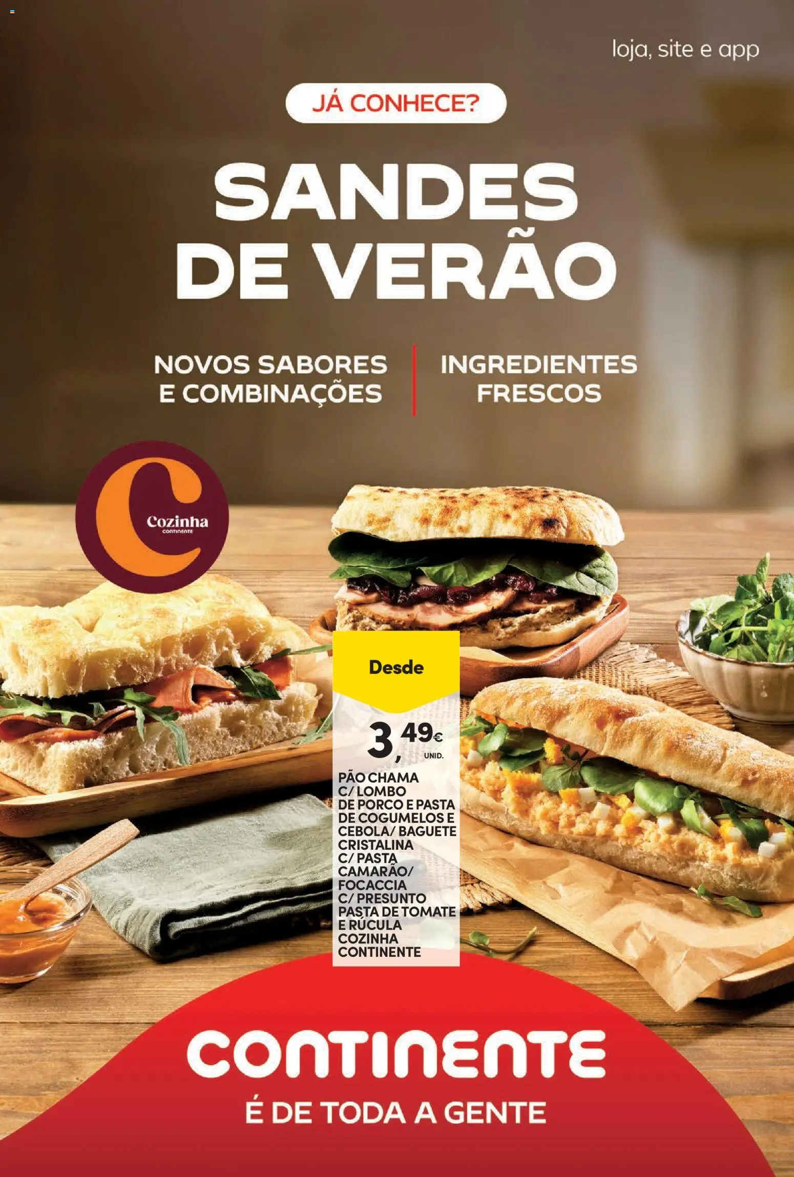 Continente Semanal Continente Bom Dia │ válido de 07/07/2026 | Página: 11 | Produtos: Rúcula, Pão, Presunto, Cogumelos