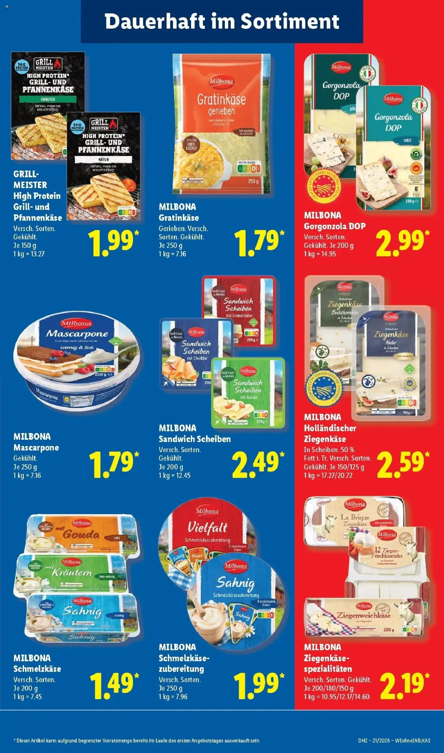Lidl Prospekt Künzell – gültig ab 17.05.2026 | Seite: 23 | Produkte: Grill, Mascarpone, Gouda, Edamer