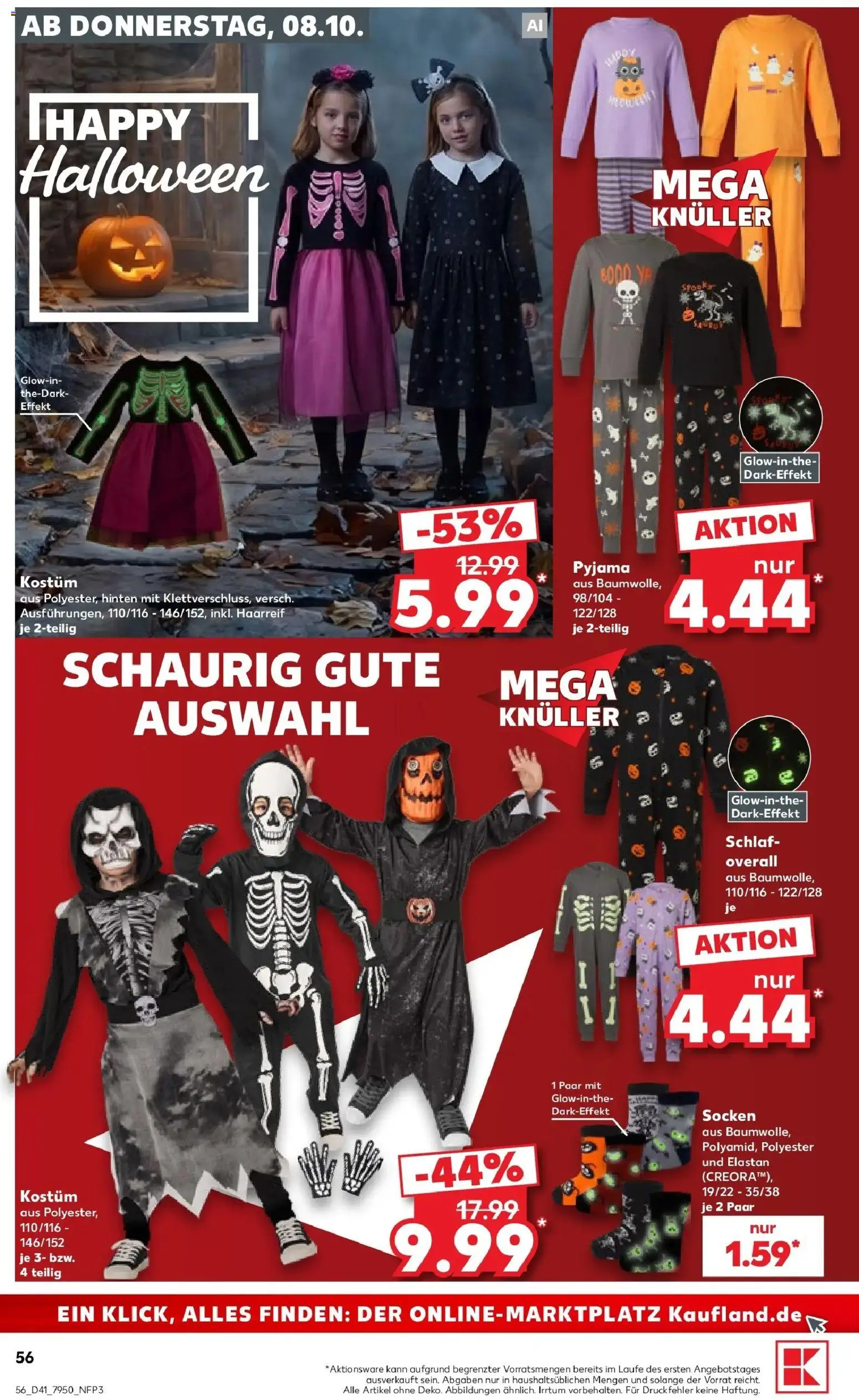 Prospekt Kaufland ab 05.10.2026 » Angebote Online zum Blättern | Seite: 66 | Produkte: Overall, Socken, Pyjama