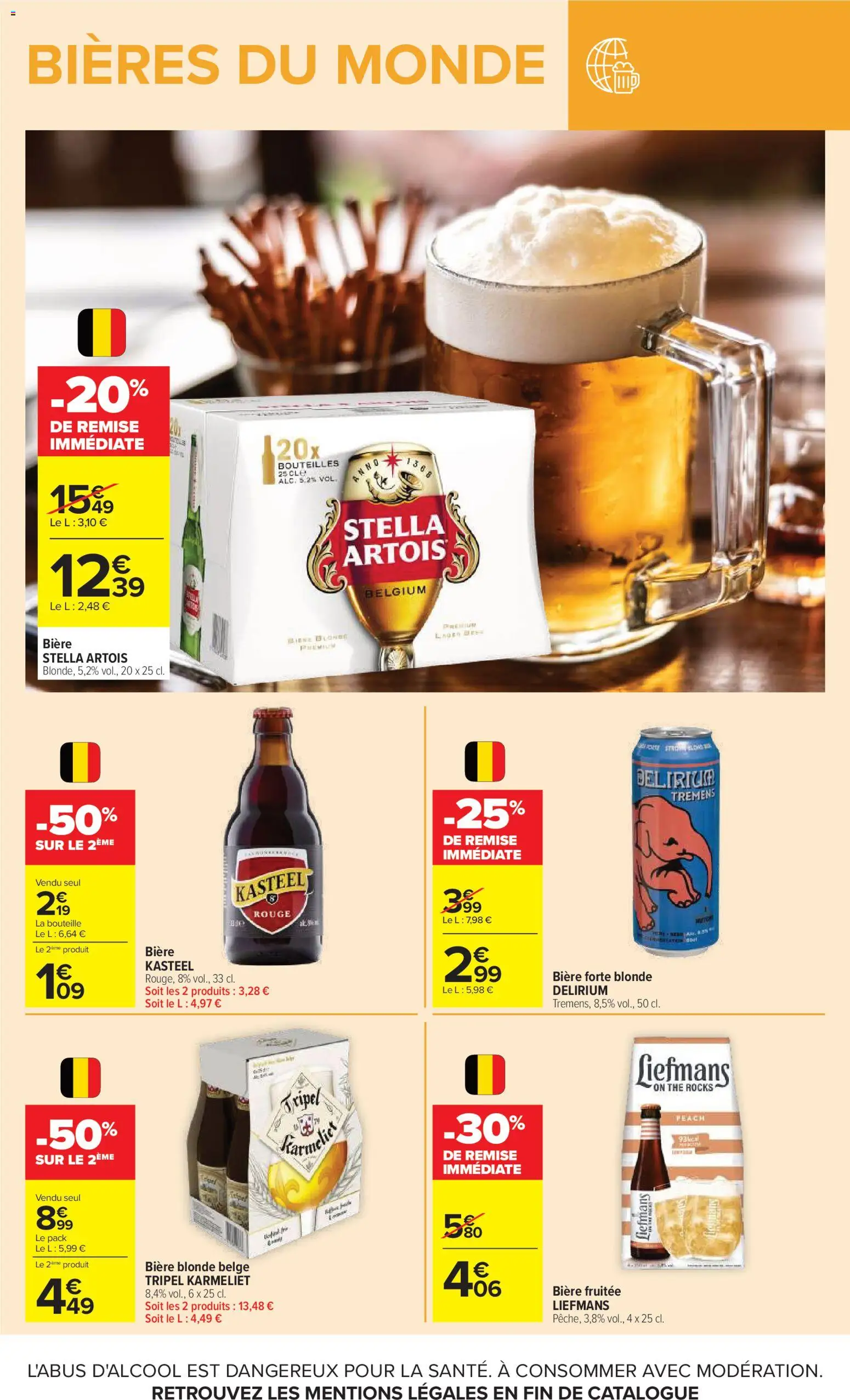 {H1} | Page: 10 | Produits: Bière blonde, Bière, Thé