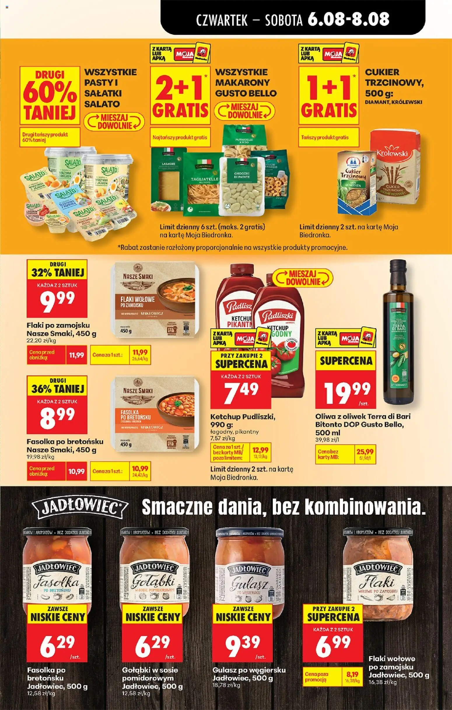 Biedronka Polsko leták - Codziennie niskie ceny od 06.08.2026 | Strana: 49 | Produkty: Karty, Gnocchi, Lasagne, Makarony