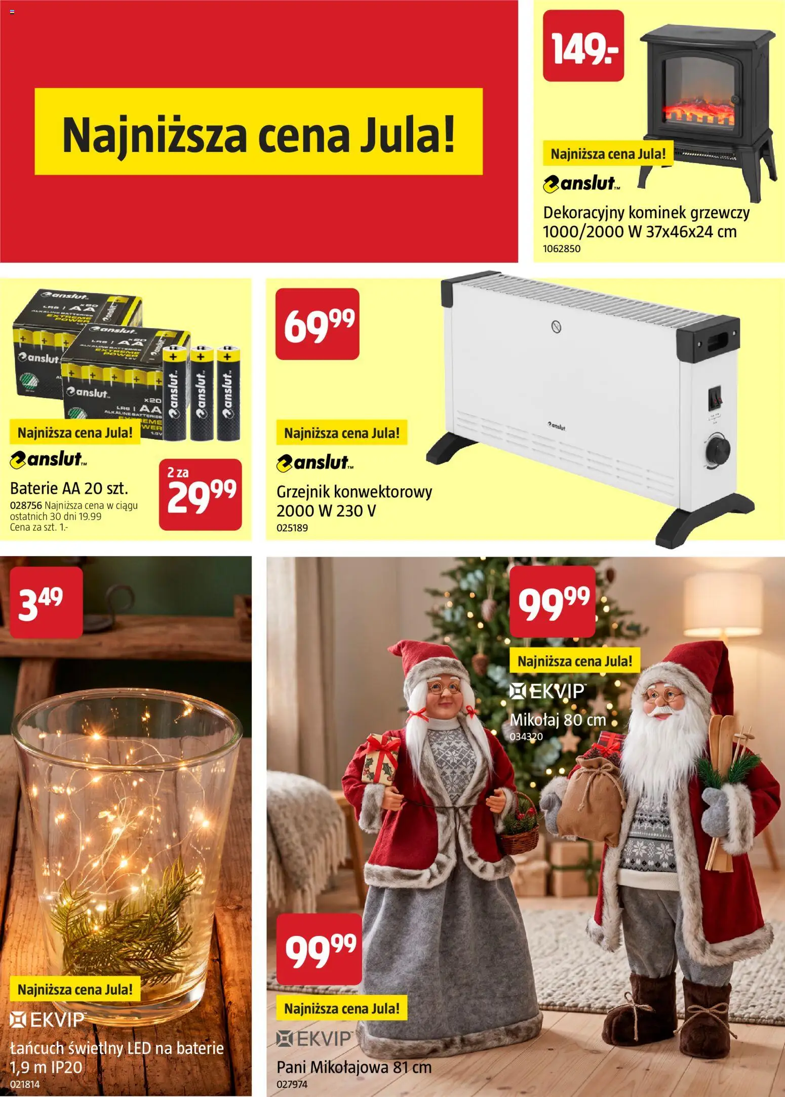 Jula gazetka - Zorganizuj całe Święta w niskich cenach od 22.10.2026 | Strona: 8 | Produkty: Baterie, Baterie AA