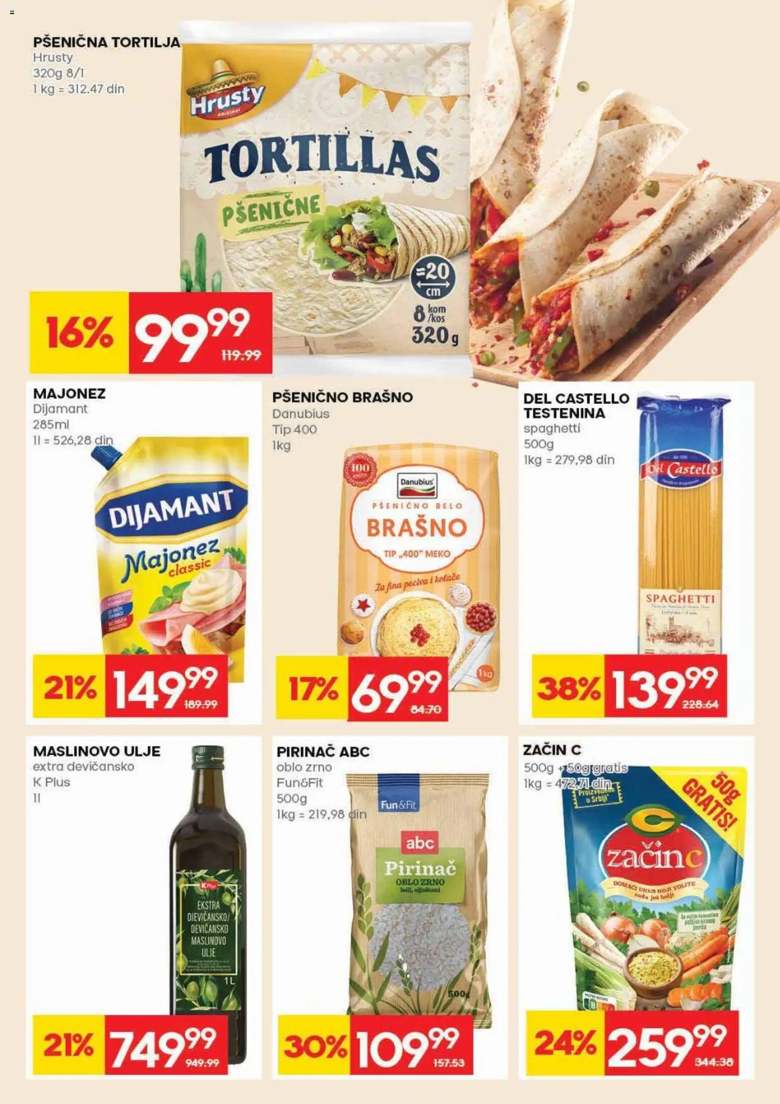 Idea katalog - važi od 16.04.2026 | Strana: 16 | Proizvode: Majonez, Testenina, Brašno, Ulje