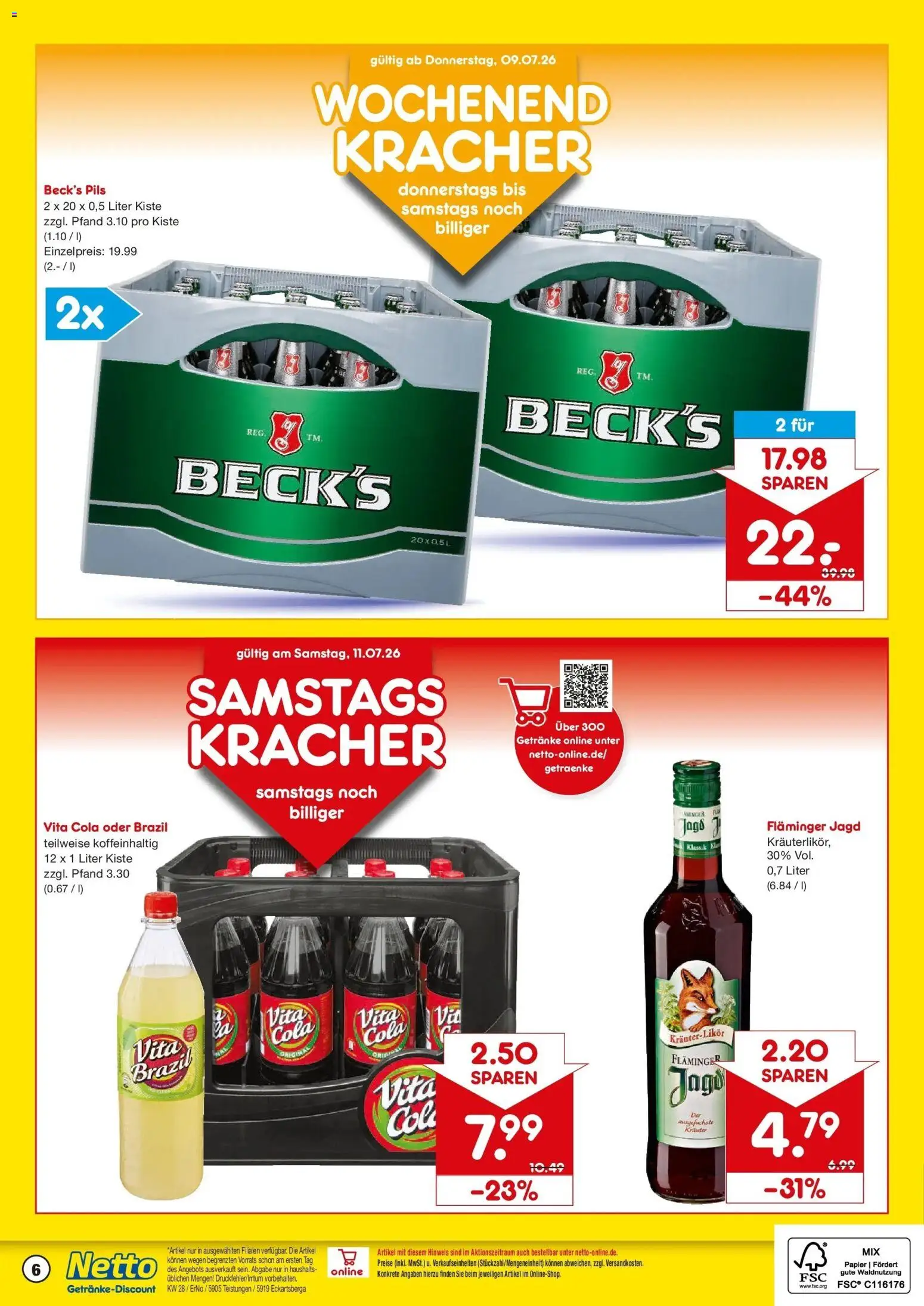 Netto Marken-Discount - Netto: Getränkeangebote – gültig ab 05.07.2026 | Seite: 6