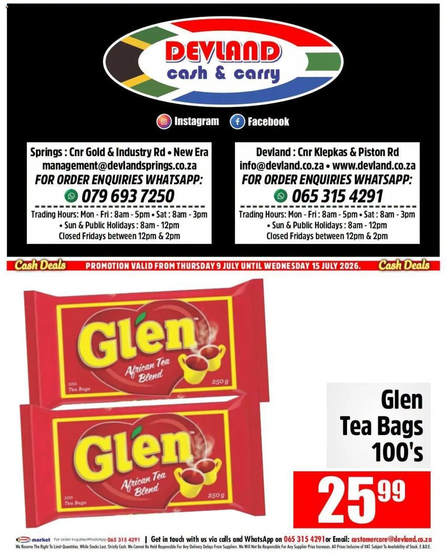 New Devland catalogue – valid from 09/07/2026 | Page: 6 | Products: Tea