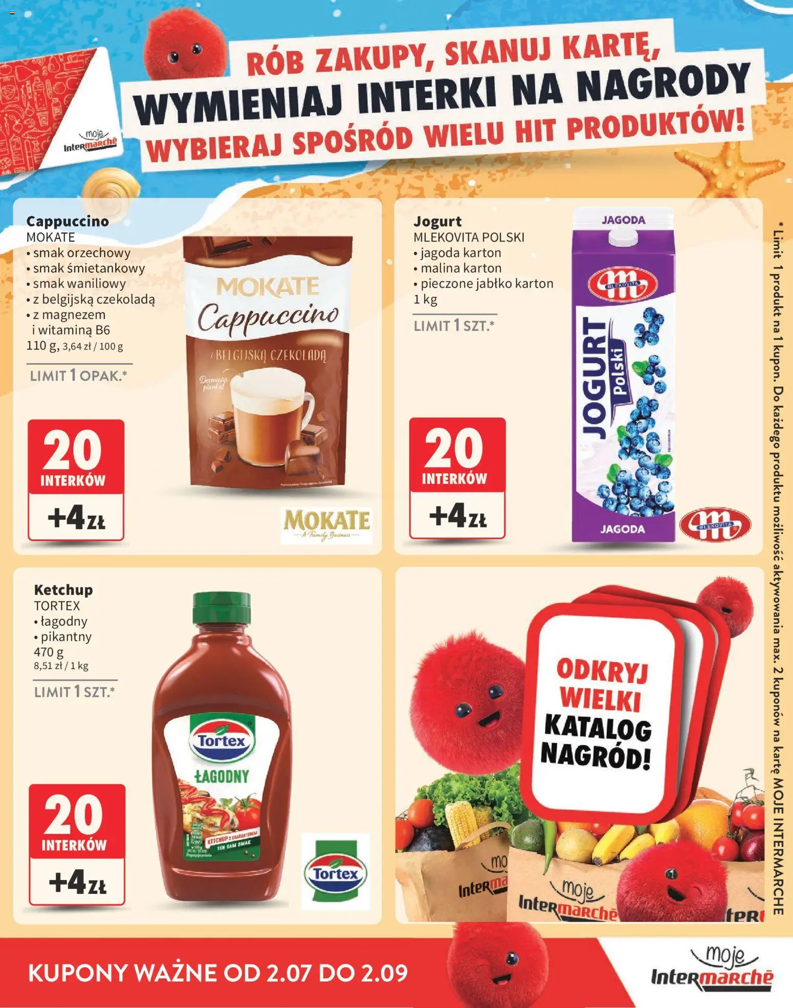 Intermarche gazetka - Katalog nagród od 02.07.2026 | Strona: 11 | Produkty: Malina, Ketchup, Jogurt, Czekolada