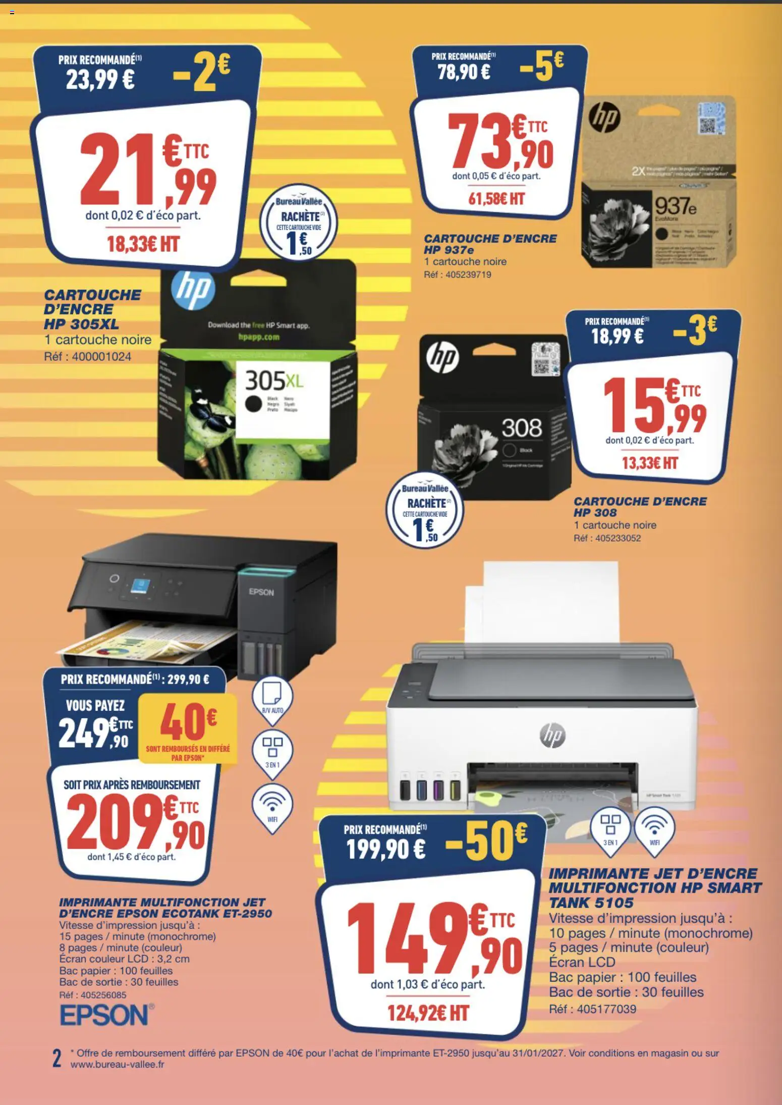 {H1} | Page: 2 | Produits: Bureau, Epson, Cartouche, Thé