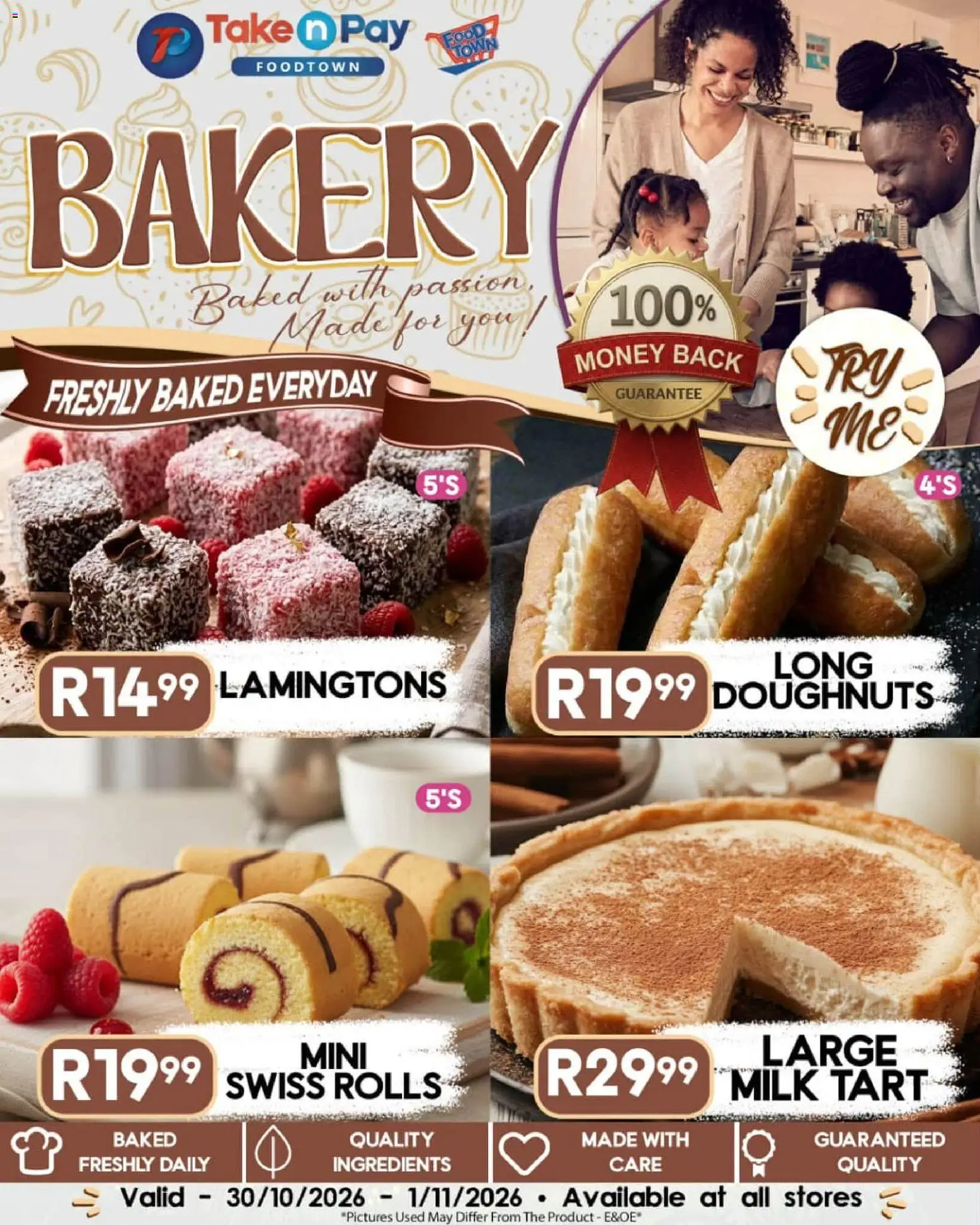 New Take n Pay catalogue – valid from 30/10/2026 | Page: 9 | Products: Bakery, Ingredients, Milk