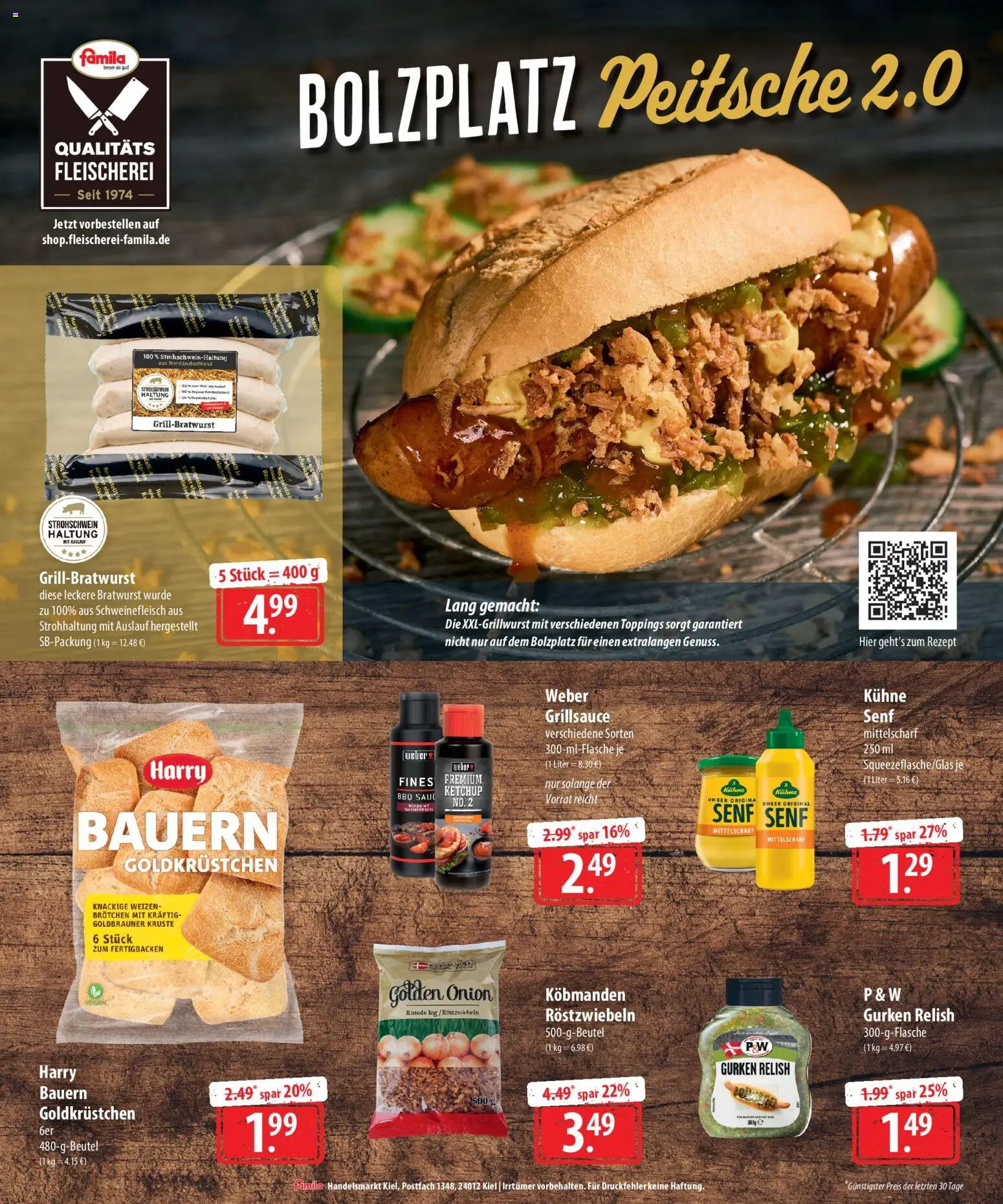 Famila - besser als gut! – gültig ab 04.05.2026 | Seite: 8 | Produkte: Bratwurst, Schweinefleisch, Ketchup, Gurken