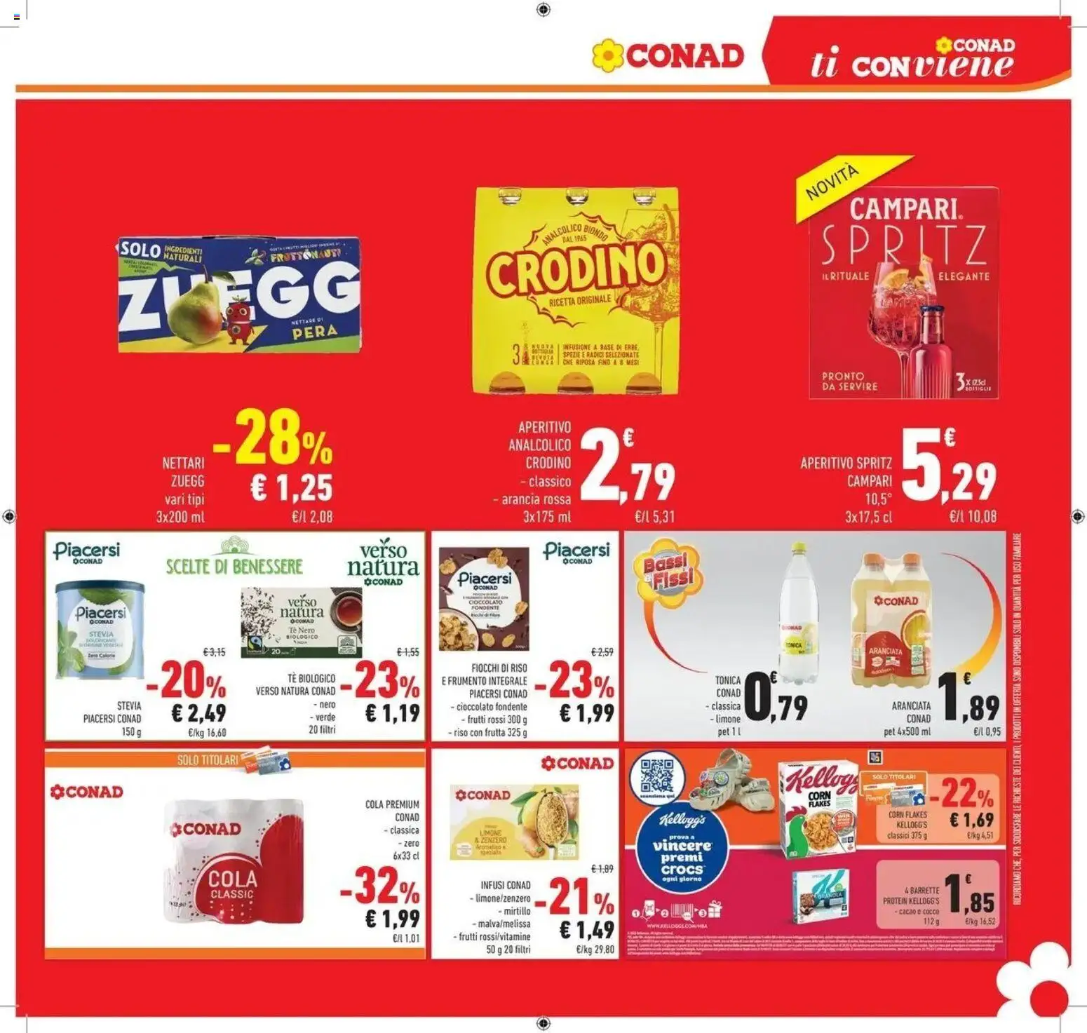 Volantino Conad del 30/06/2026 | Pagina: 33 | Prodotti: Stevia, Tè, Arancia, Aperitivo
