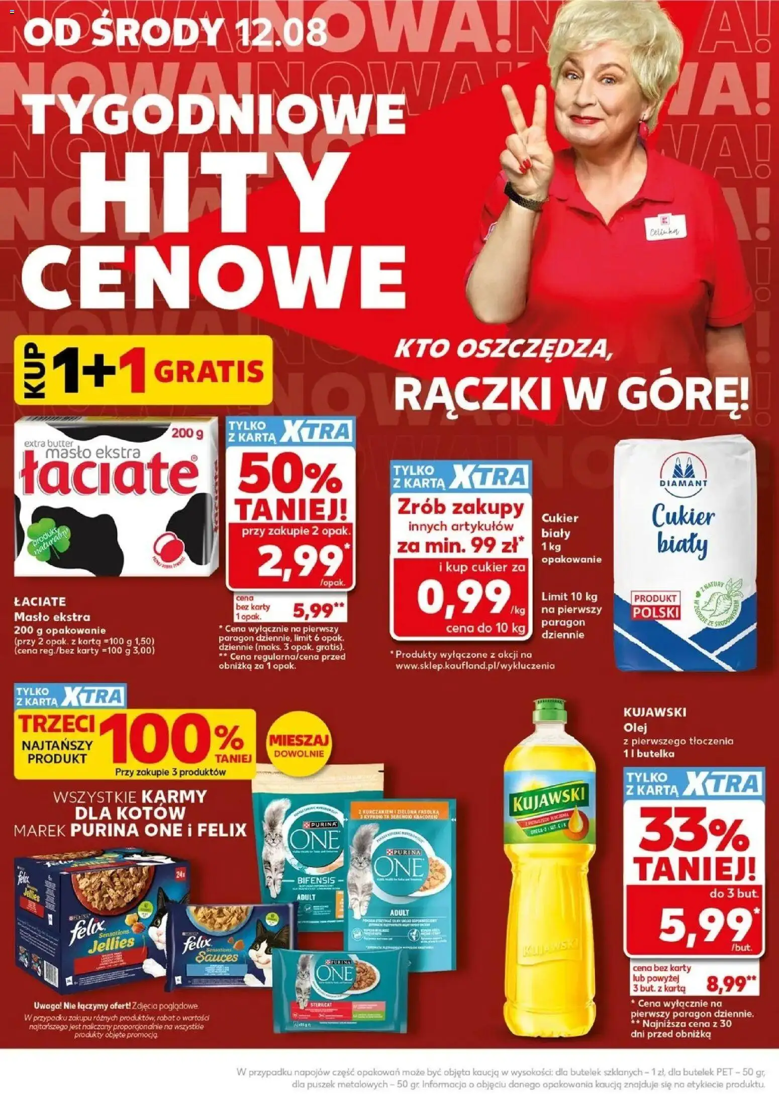 Kaufland gazetka - Super Piątek od 14.08.2026 - od jutra PDF | Strona: 4 | Produkty: Karta, Olej kujawski, Cukier biały, Cukier