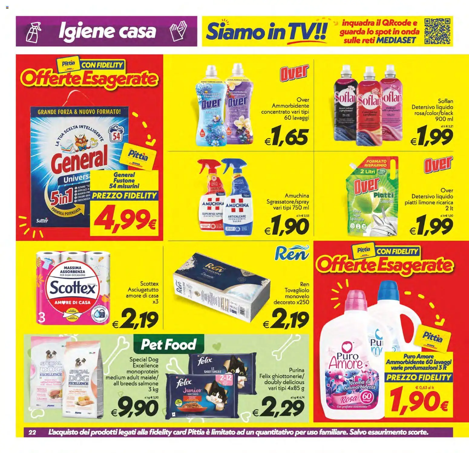 Volantino SuperConveniente del 09.06.2026 | Pagina: 22 | Prodotti: Ammorbidente, Limone, Bagno, Profumo