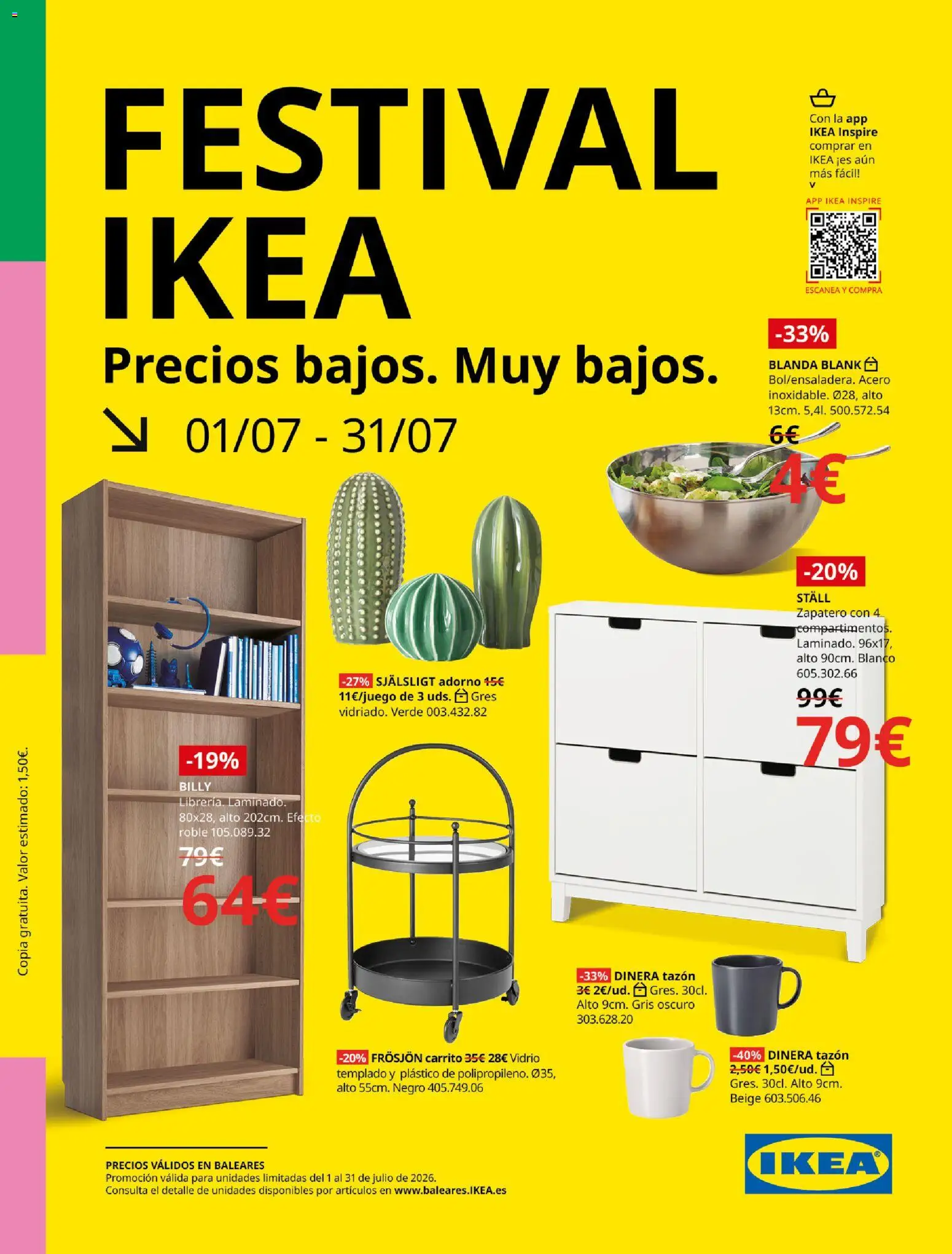 Catálogo IKEA Festival │ válido desde el 01/07/2026 | Página: 1 | Productos: Zapatero