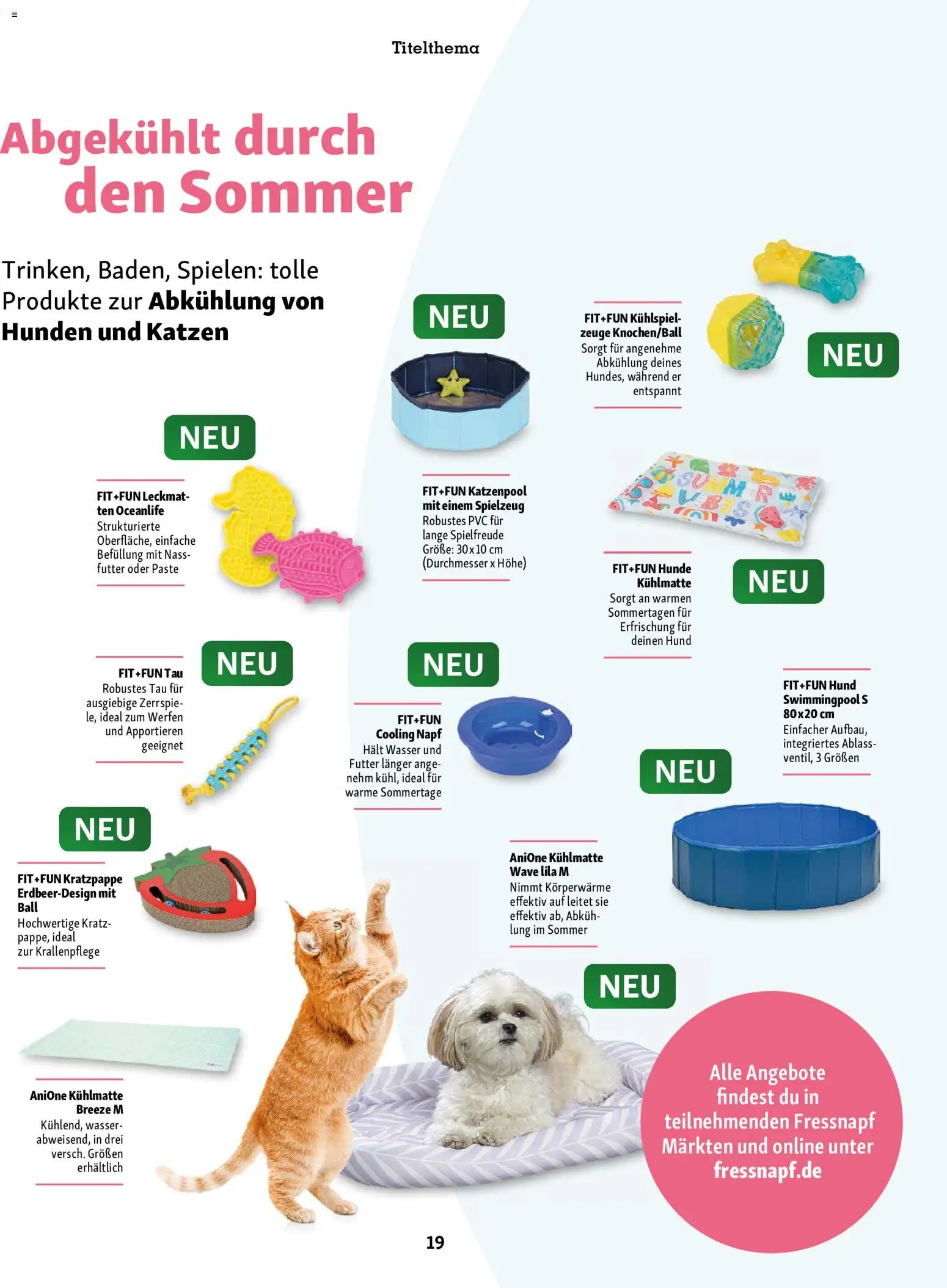 Fressnapf Friends Magazin – gültig ab 01.07.2026 | Seite: 19 | Produkte: Wasser