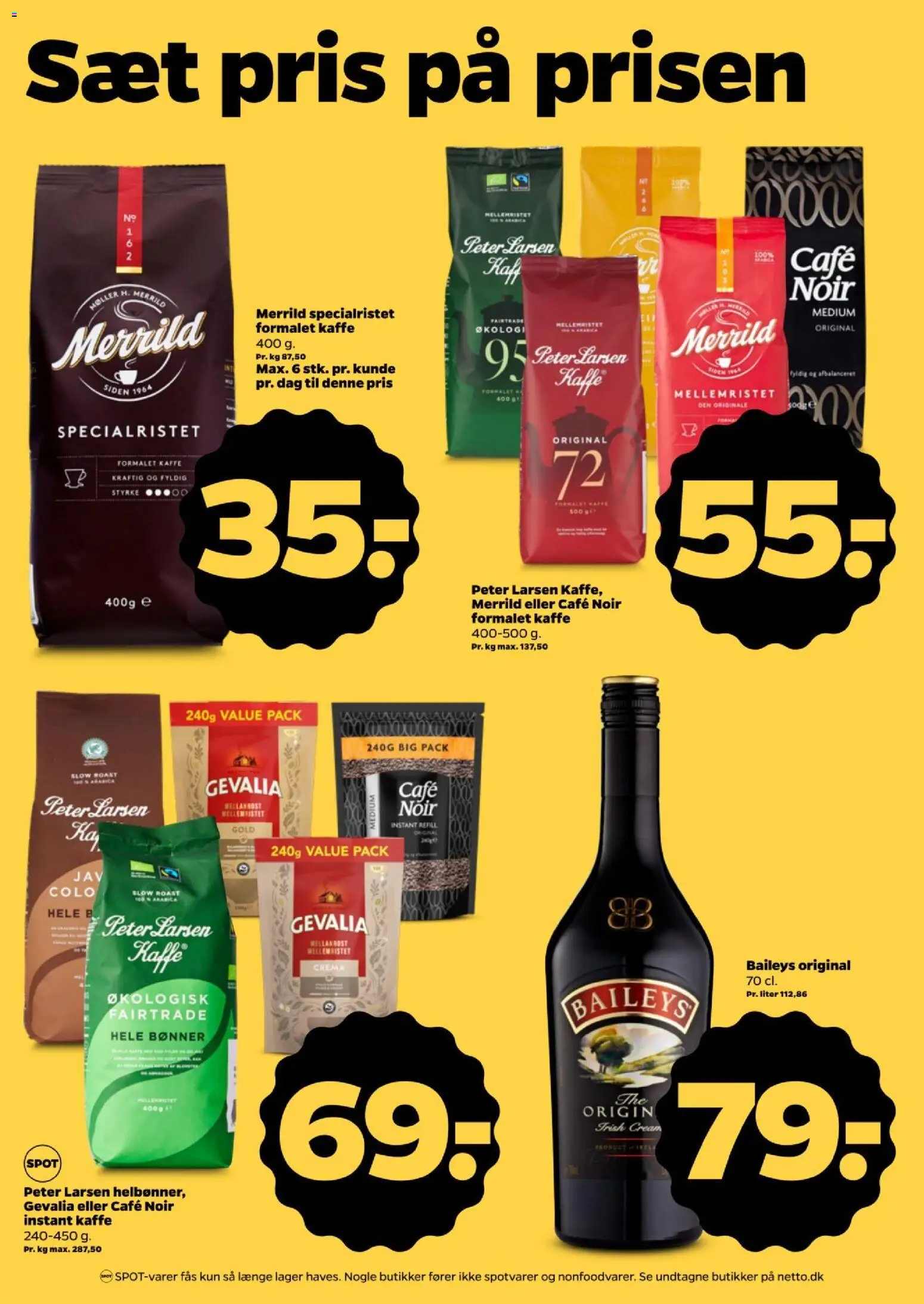 Netto tilbudsavis – gyldig fra 17/10/2026 | Side: 3 | Produkter: Baileys, Kaffe, Bønner, Instant Kaffe