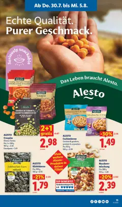 Lidl aktionen ab 30.07.2026 gültig | Seite: 11 | Produkte: Erdnüsse, Salz, Top