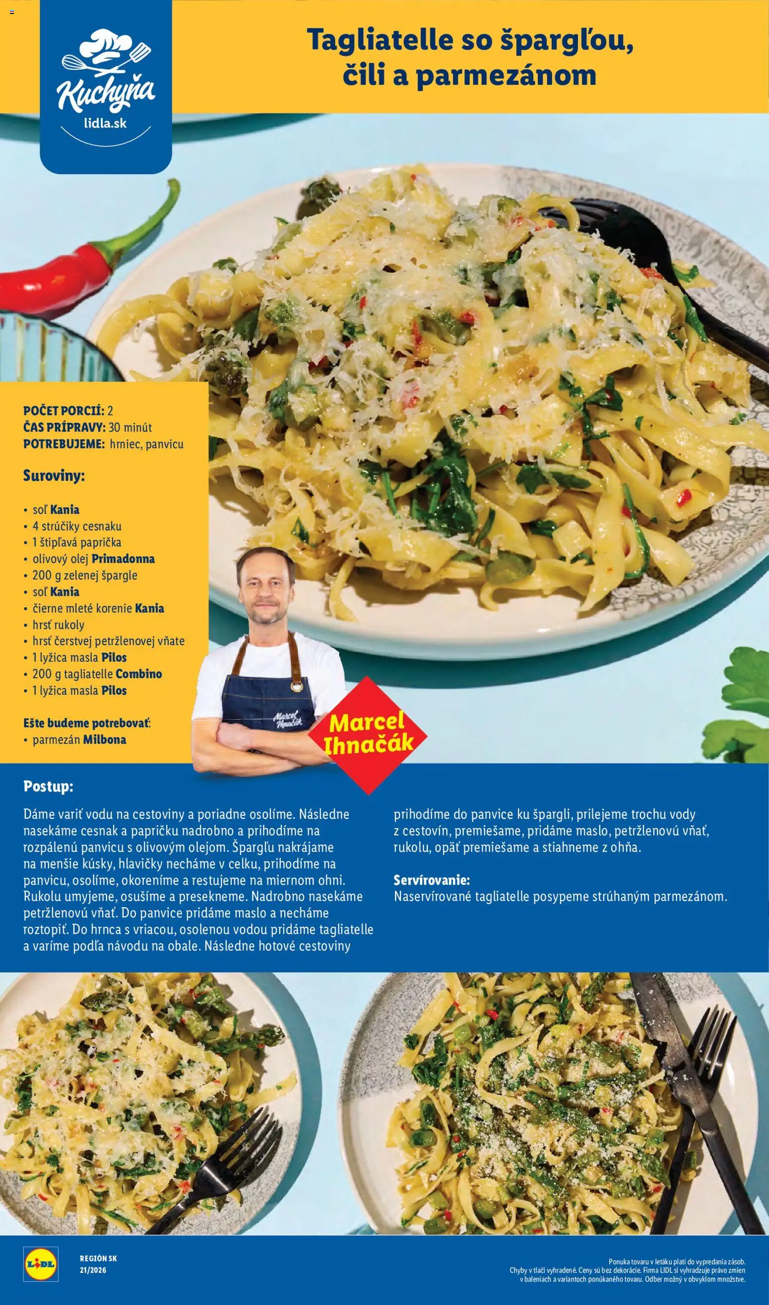 Nové Lidl akcie – leták je platný od 18.05.2026 | Strana: 94 | Produkty: Kuchyňa, Olej, Parmezán, Cesnak