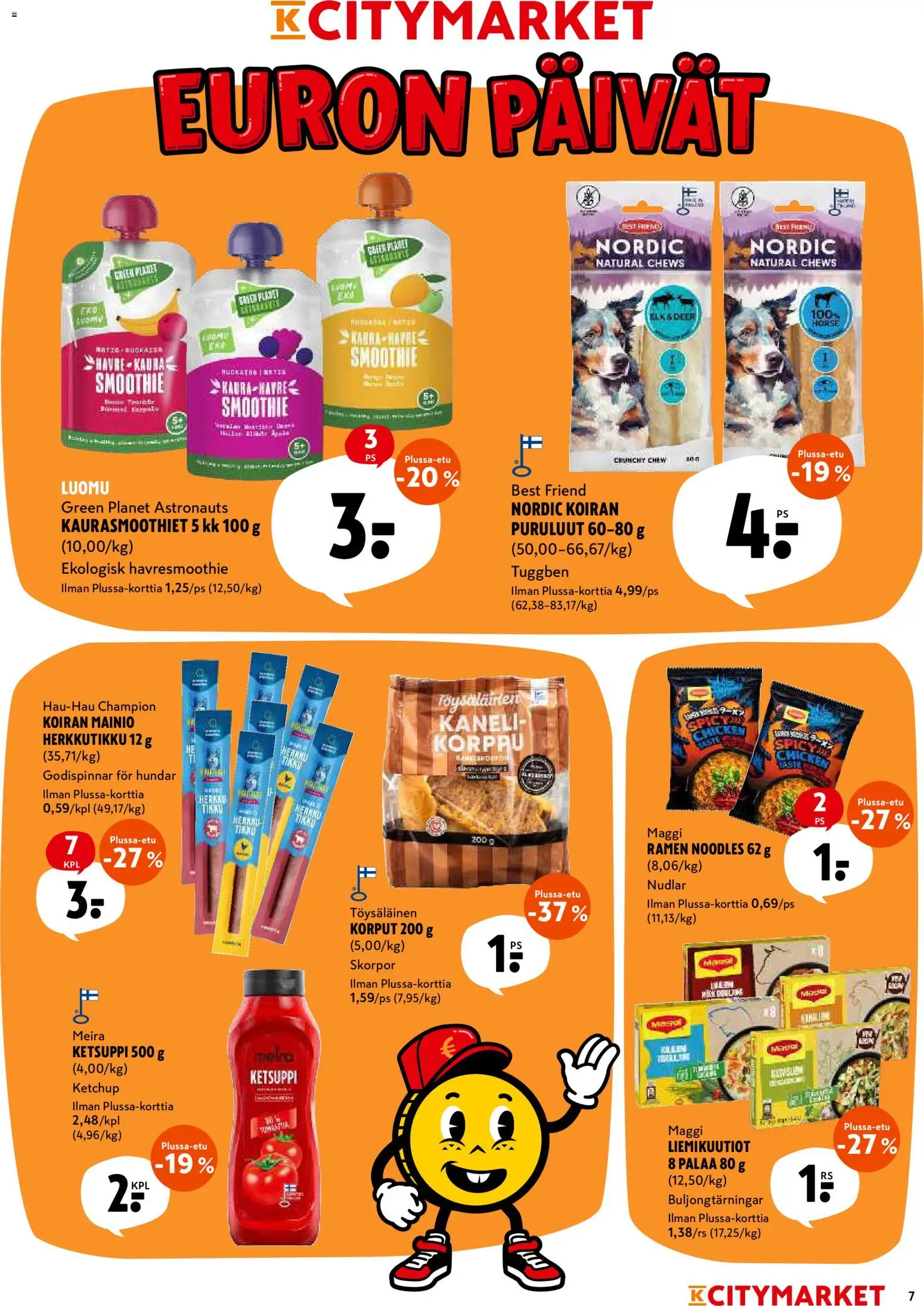 K-Citymarket tarjoukset – voimassa 08.06.2026 alkaen | Sivu: 7 | Tuotteet: Kaneli, Ketsuppi